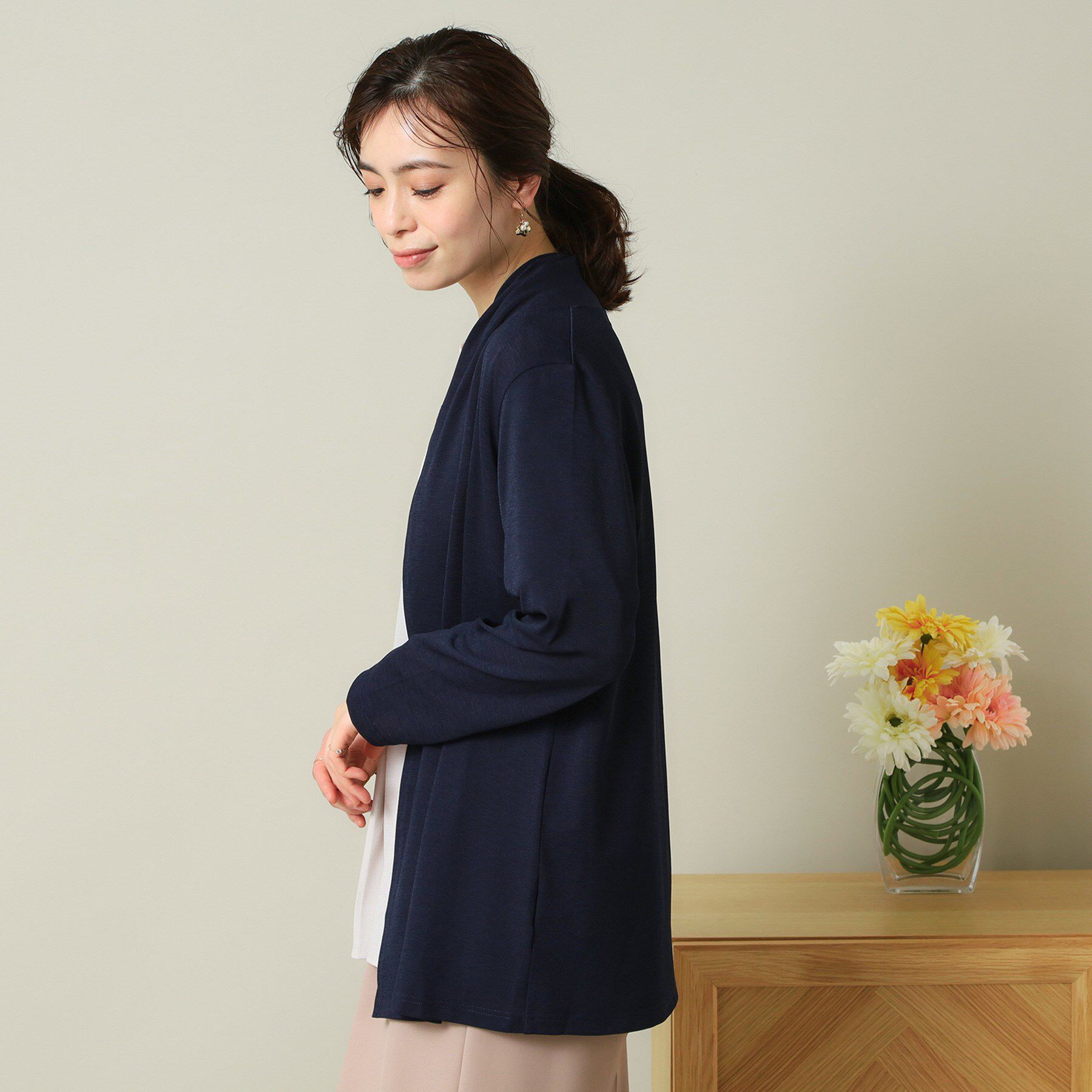 ITS&rsquo;DEMO「【UVカット／手洗い可】 着流しカーディガン」|カーディガン|