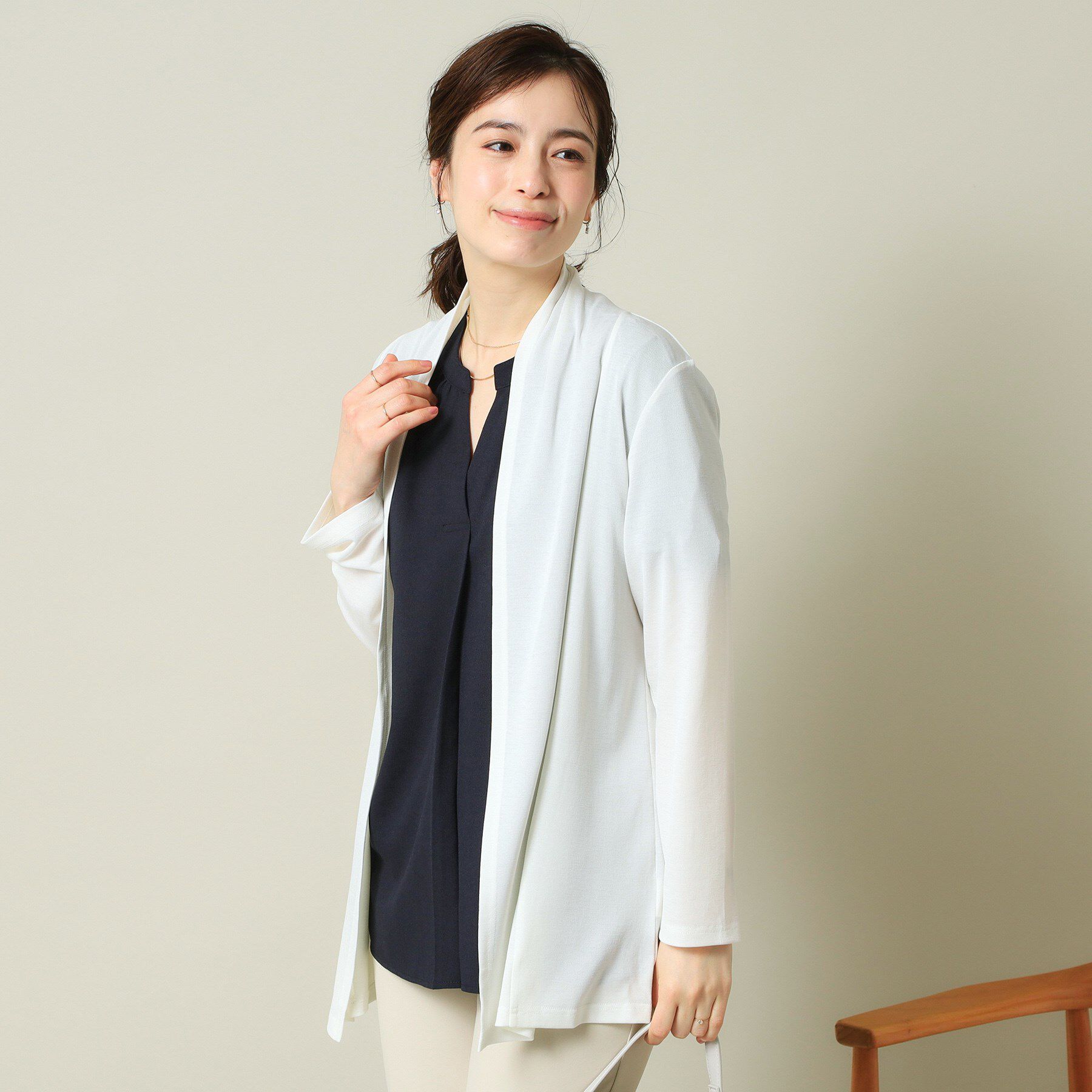 ITS&rsquo;DEMO「【UVカット／手洗い可】 着流しカーディガン」|カーディガン|