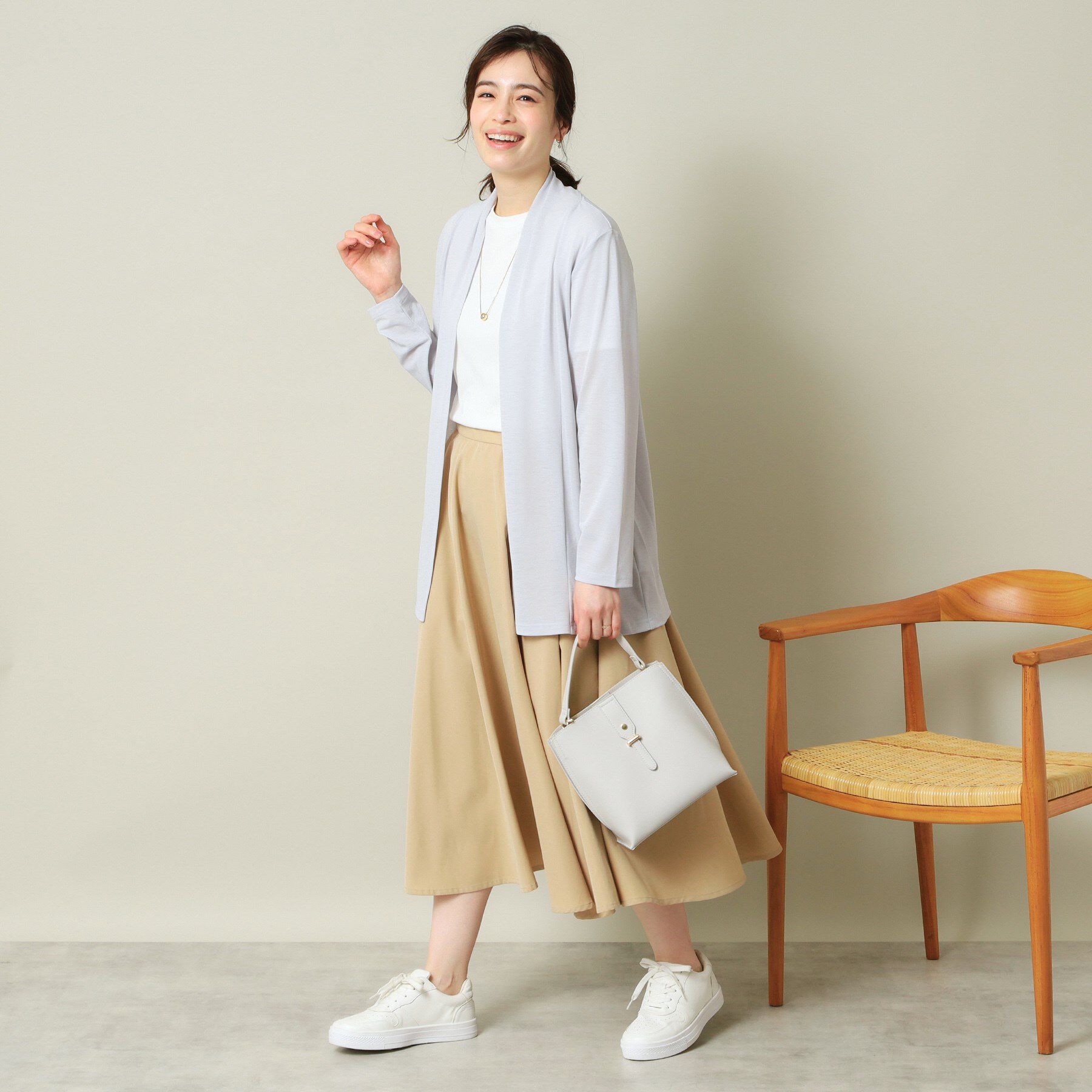 ITS&rsquo;DEMO「【UVカット／手洗い可】 着流しカーディガン」|カーディガン|