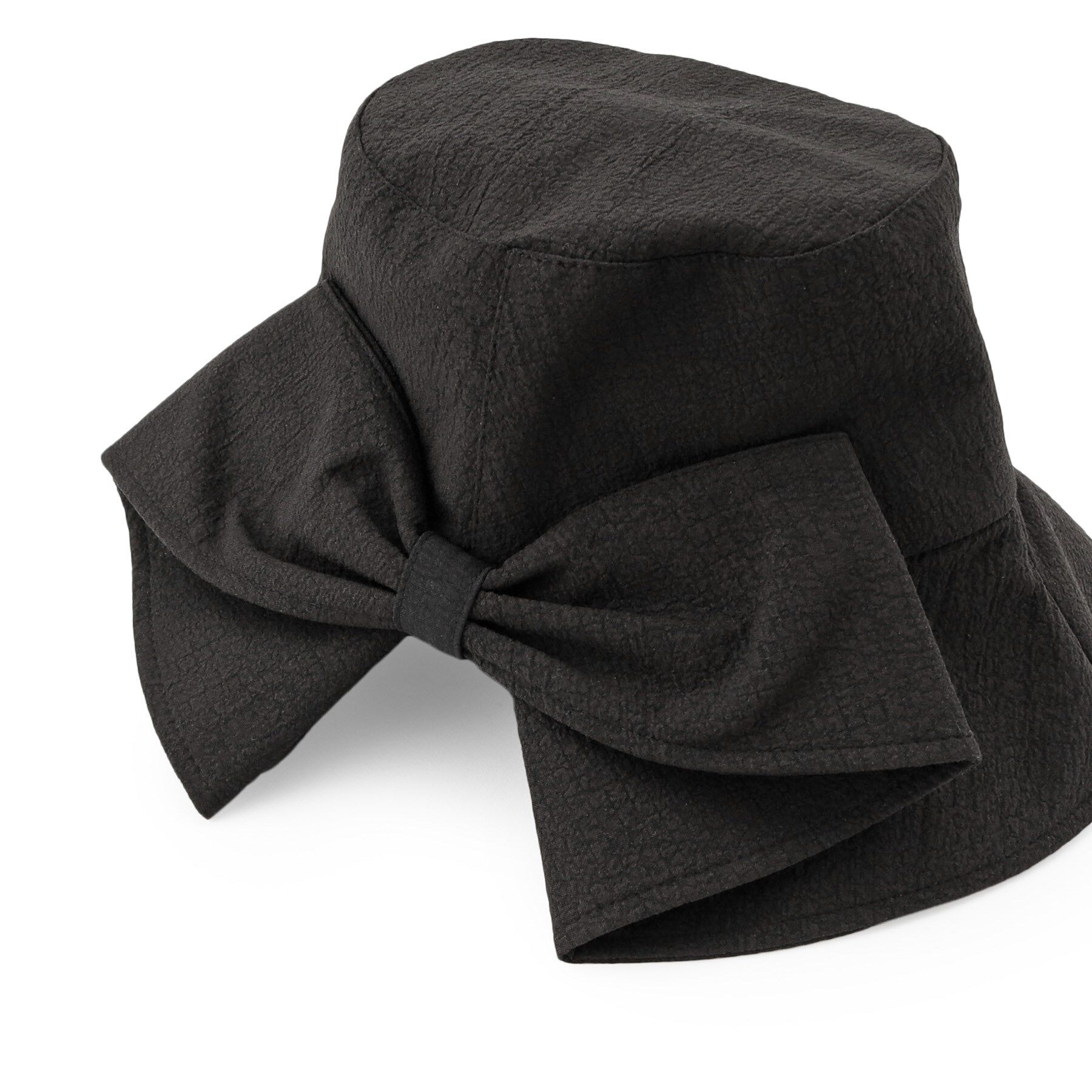 ITS&rsquo;DEMO「【サイズ調整可／手洗い可／UV】バックリボンスリットハット」|ハット|