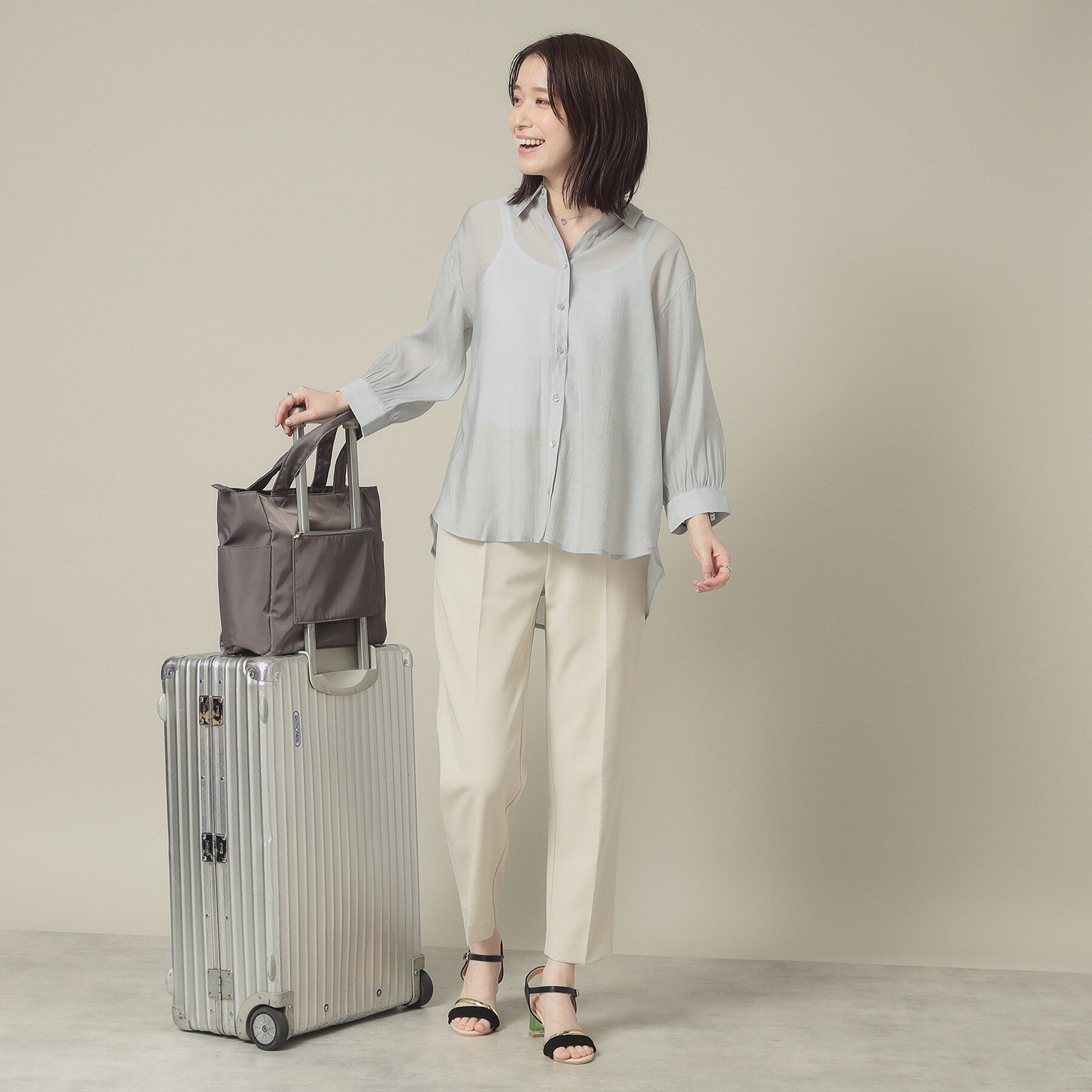 ITS&rsquo;DEMO「【手洗い可】シアーシャツ」|シャツ・ブラウス|