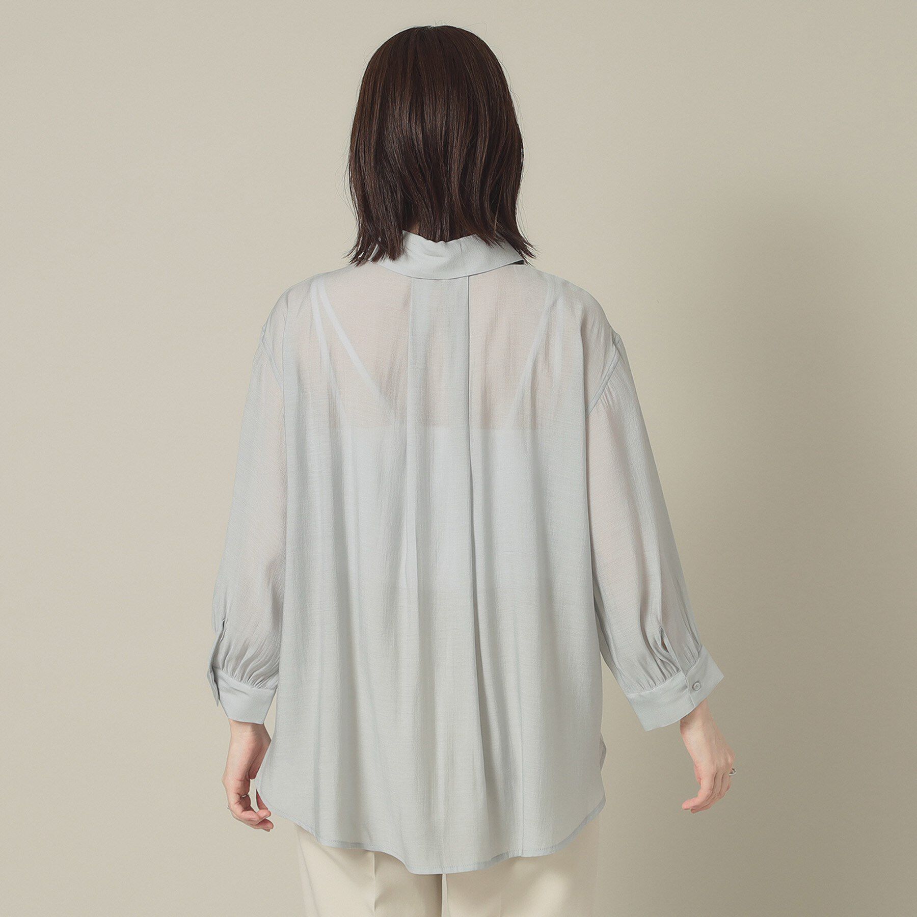 ITS&rsquo;DEMO「【手洗い可】シアーシャツ」|シャツ・ブラウス|