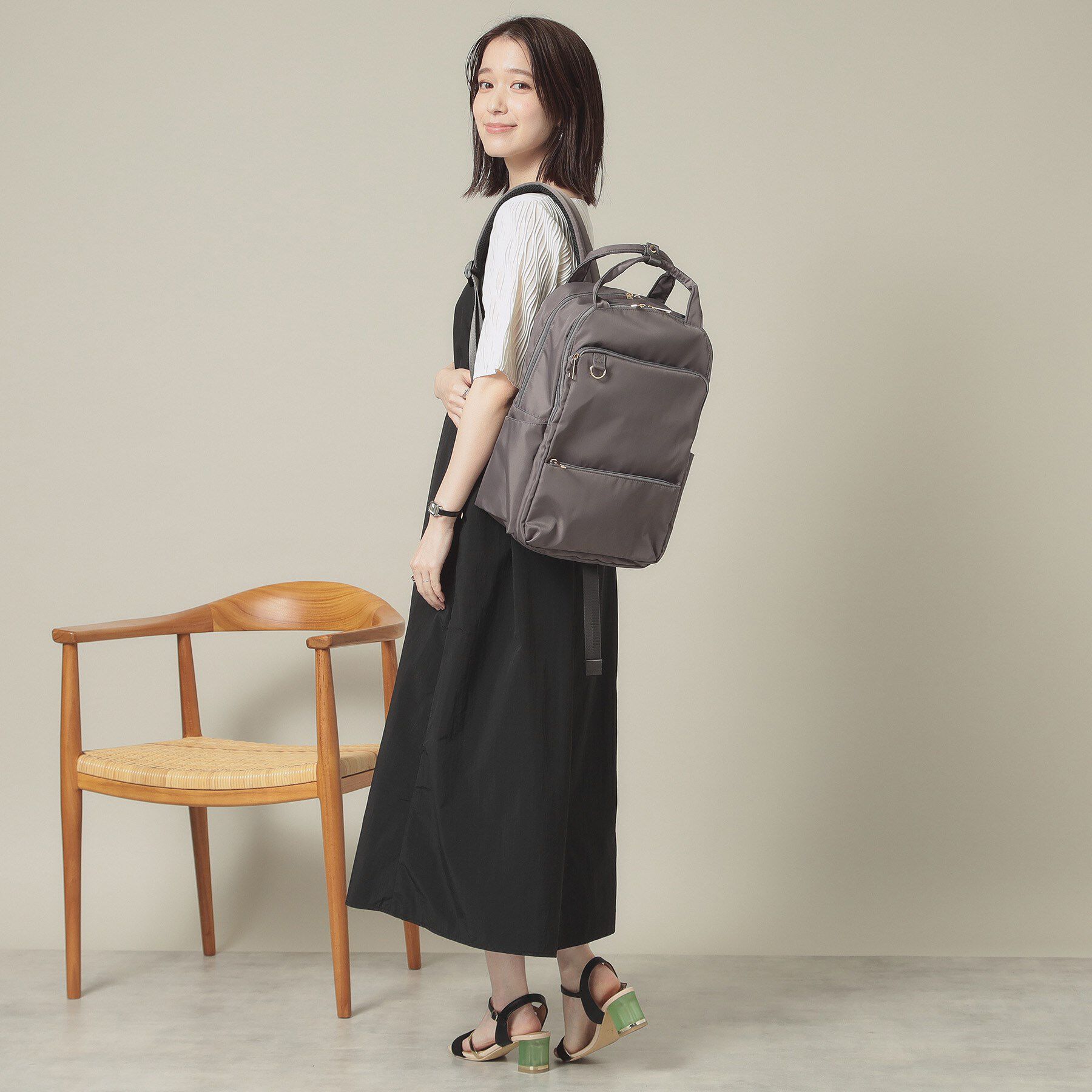 ITS&rsquo;DEMO「【旅行／通勤／マザーズバッグ】ツイル11ポケットリュック」|リュック|