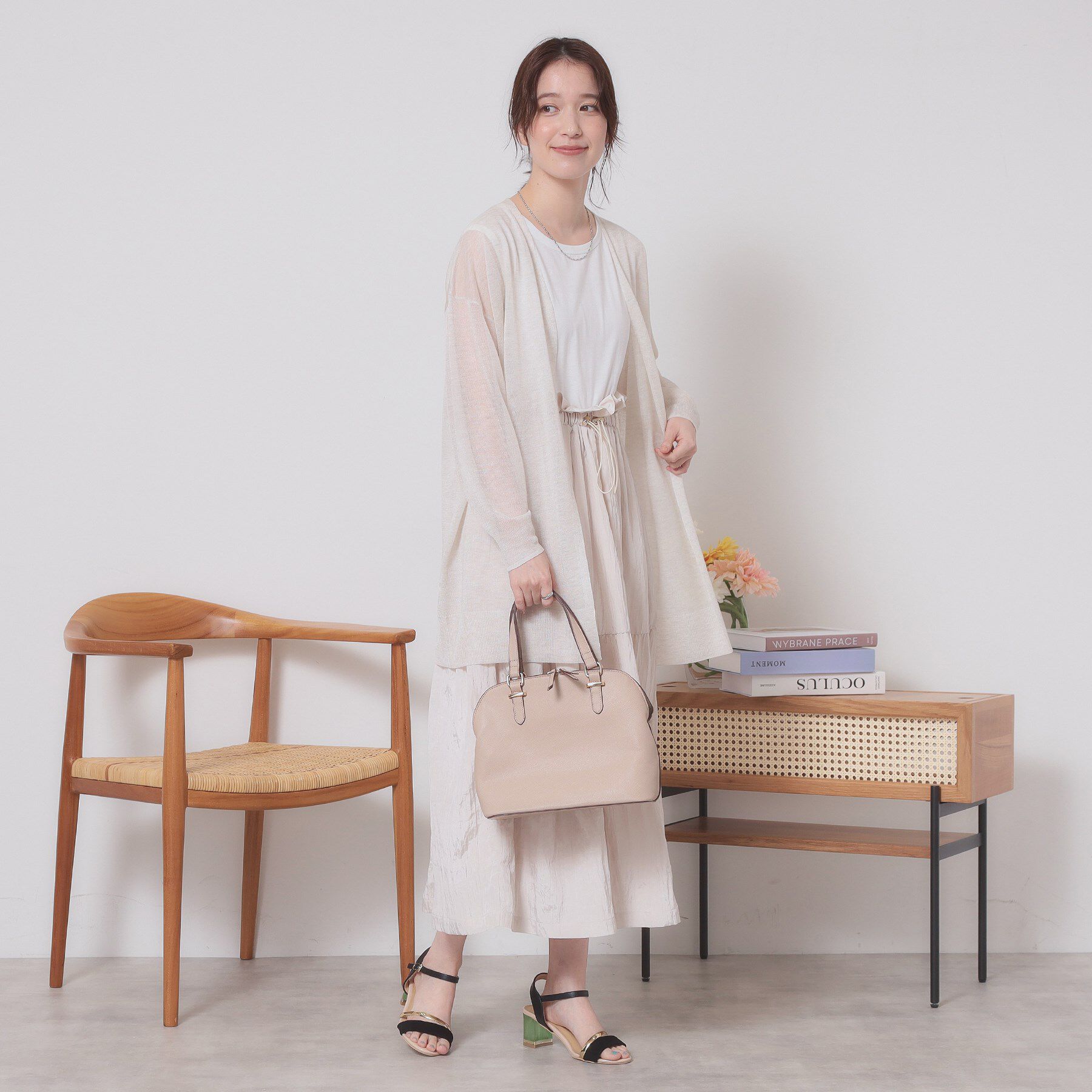 ITS&rsquo;DEMO「【定番人気／手洗い可】ラメ着流しカーデ」|カーディガン|