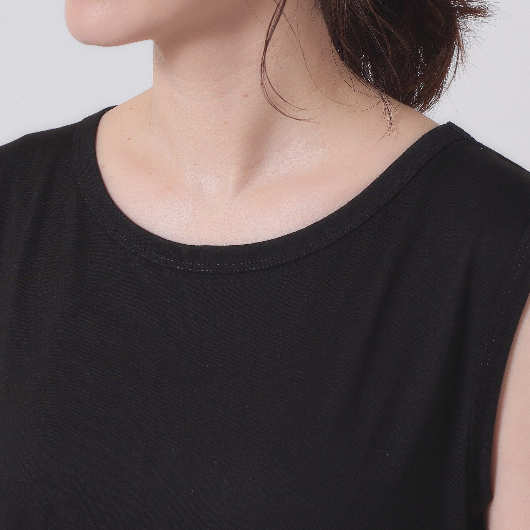 ITS&rsquo;DEMO「【ウエストゴム／洗濯機OK】異素材コンビワンピース」|ワンピース|