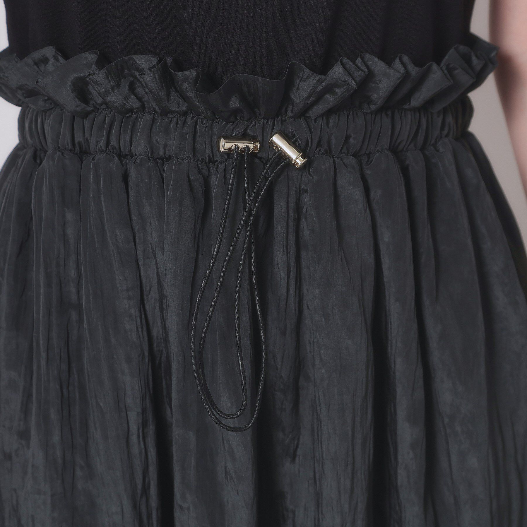 ITS&rsquo;DEMO「【ウエストゴム／洗濯機OK】異素材コンビワンピース」|ワンピース|