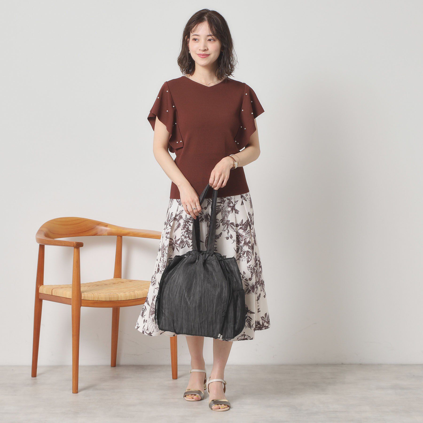 ITS&rsquo;DEMO「【A4対応】シアー巾着トート」|トートバッグ|