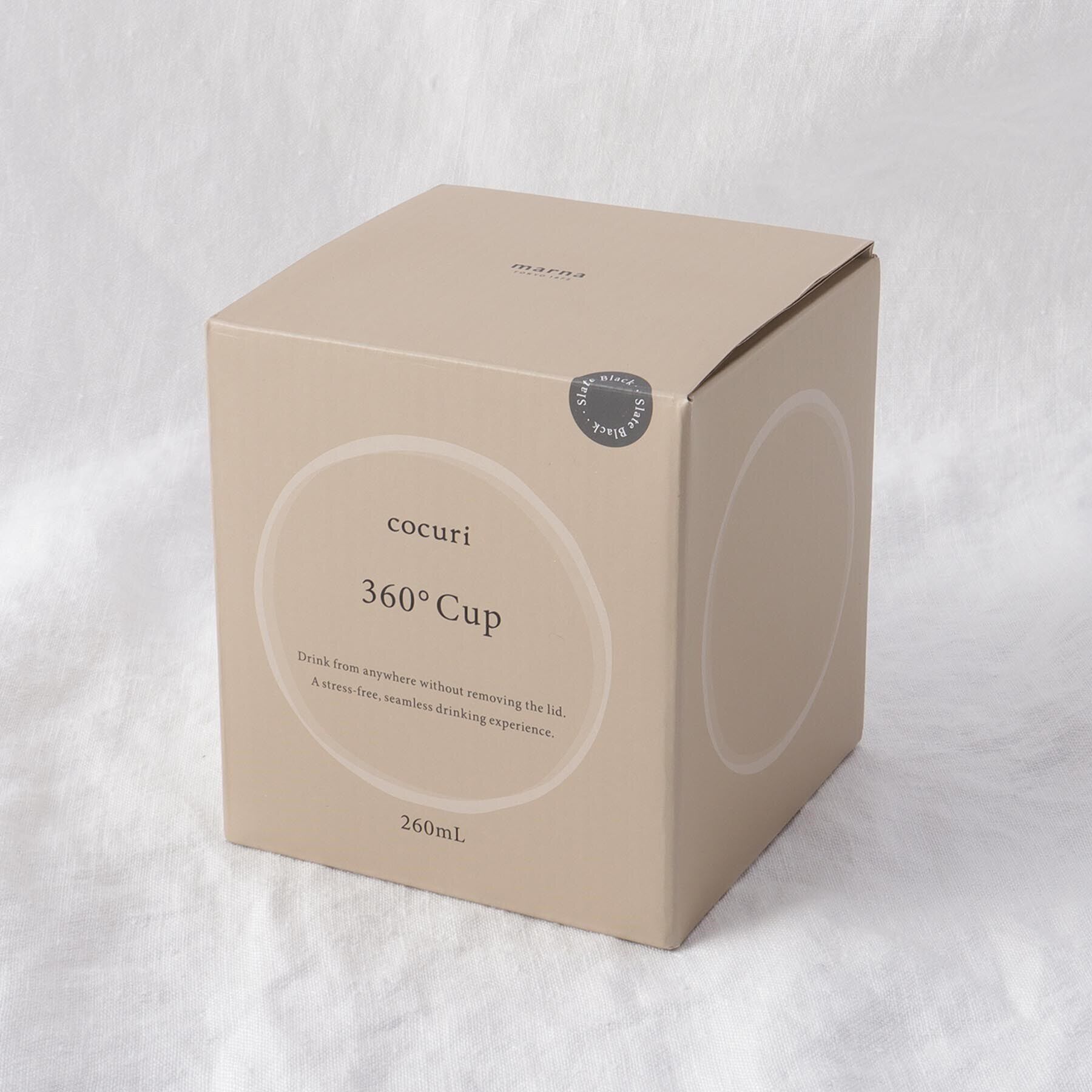 212 KITCHEN STORE「360&deg;カップ BK ＜marna マーナ＞」|グラス・マグカップ|