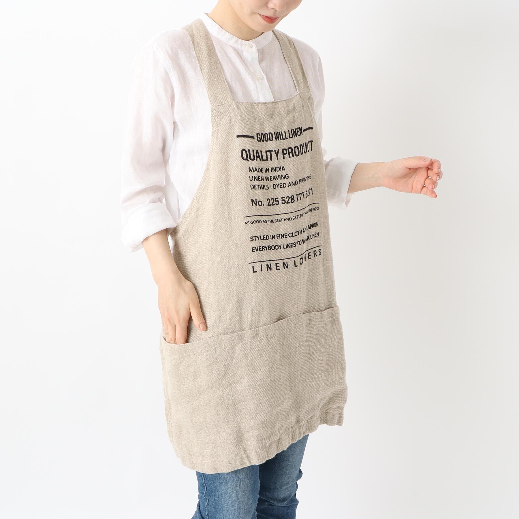 212 KITCHEN STORE「kukugoto AP リネンエプロン グッドウィルリネン NT」|食器・キッチングッズ|その他