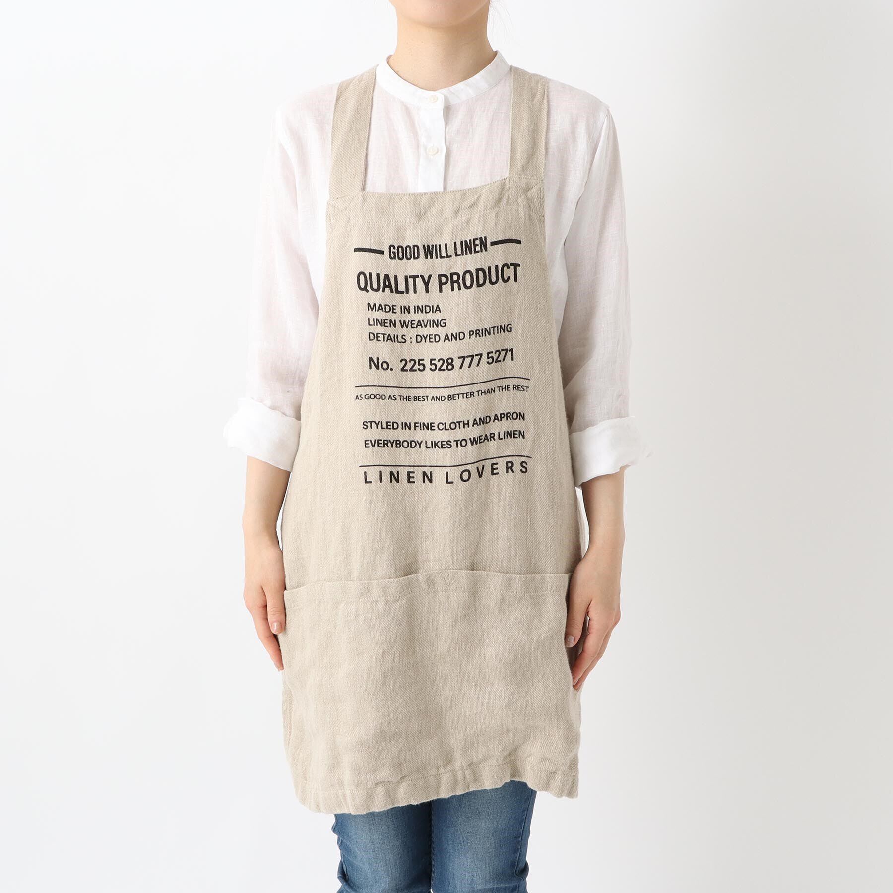 212 KITCHEN STORE「kukugoto AP リネンエプロン グッドウィルリネン NT」|食器・キッチングッズ|