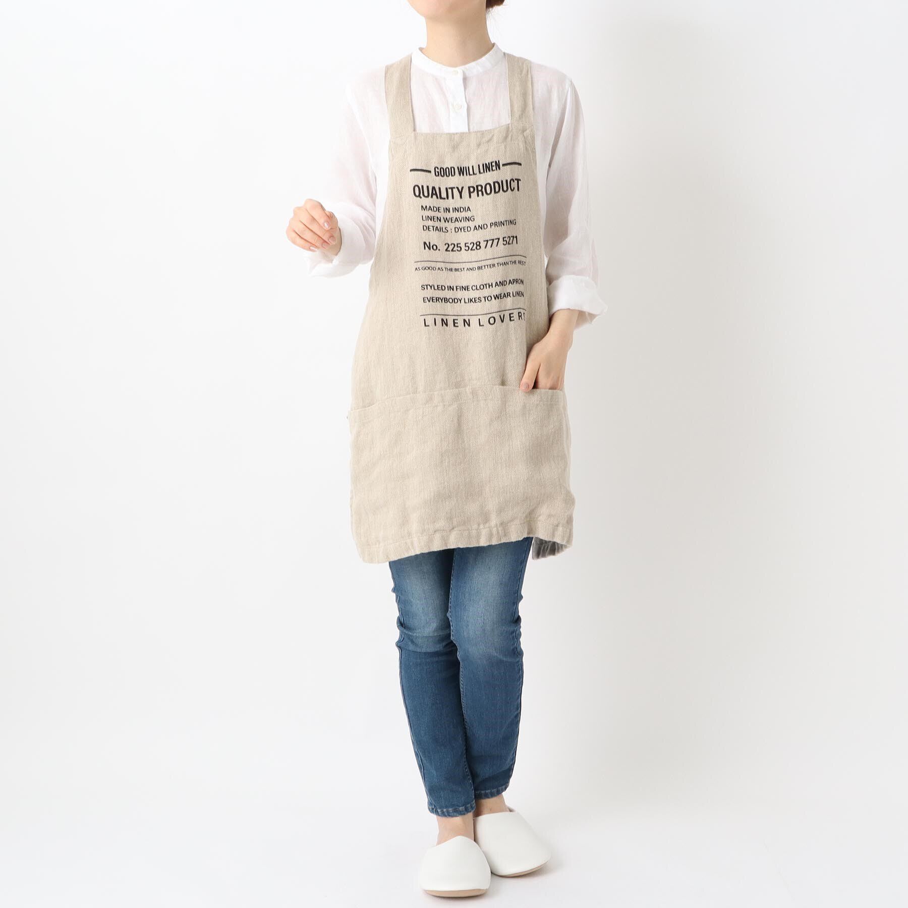 212 KITCHEN STORE「kukugoto AP リネンエプロン グッドウィルリネン NT」|食器・キッチングッズ|