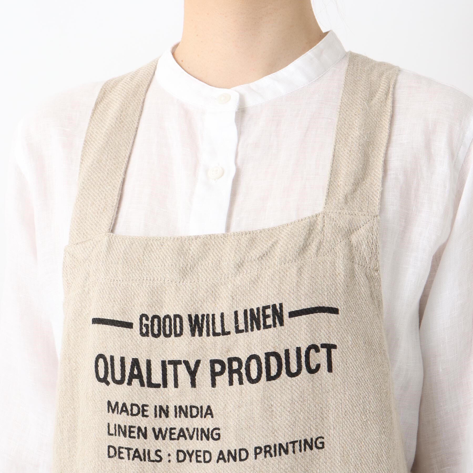 212 KITCHEN STORE「kukugoto AP リネンエプロン グッドウィルリネン NT」|食器・キッチングッズ|