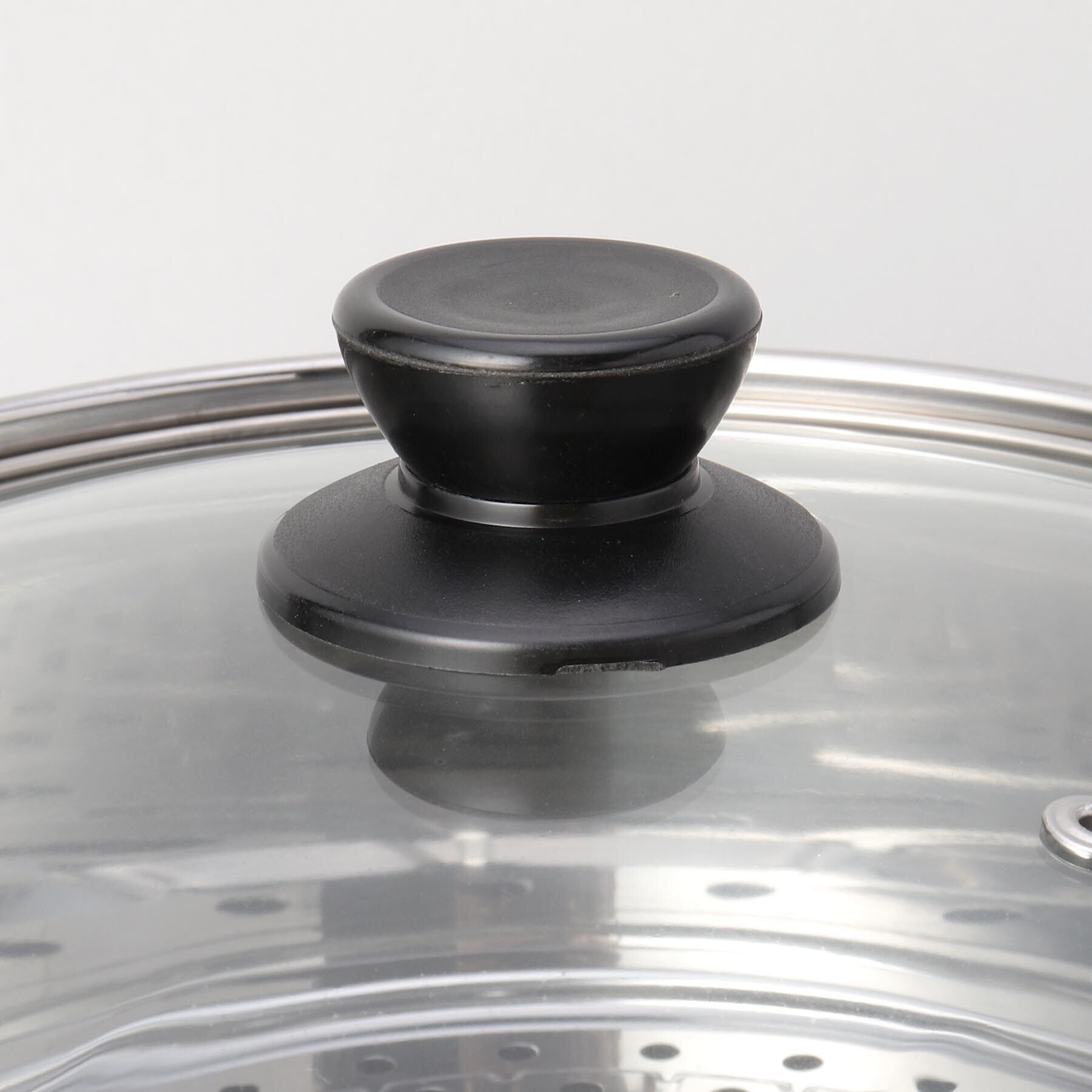 212 KITCHEN STORE「蒸し処 ステンレス製ガラス蓋付深型鍋22cm(目皿付)」|食器・キッチングッズ|