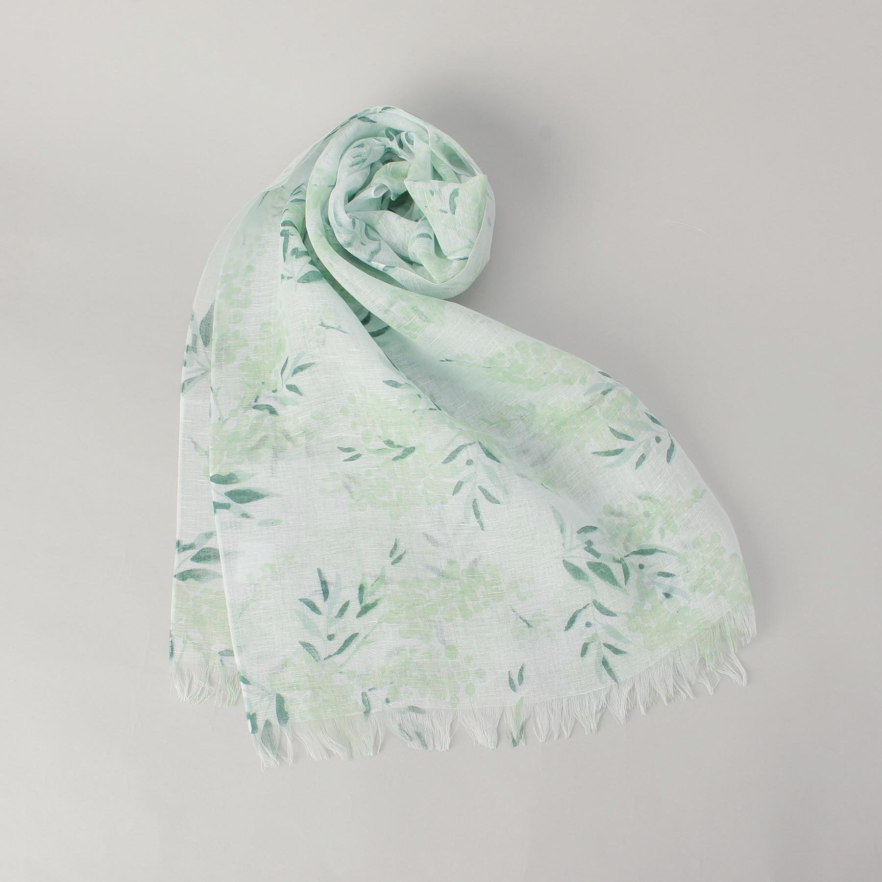 212 KITCHEN STORE「チクチクしない麻ストールミモザのブーケ GR ＜絹屋＞」|ストール|その他