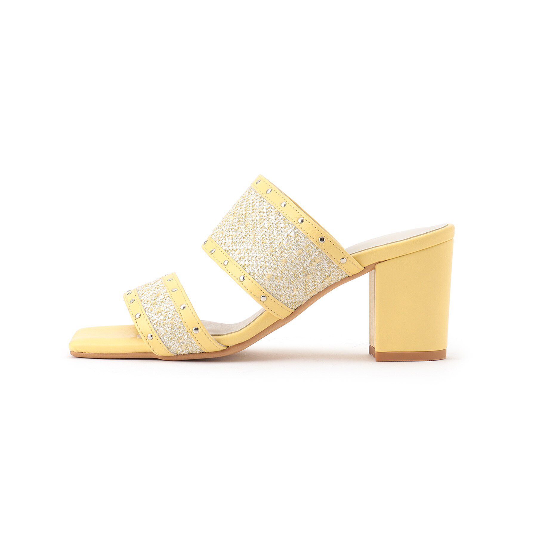 ESPERANZA「ツイードカシメスタッズミュールサンダル」|サンダル|