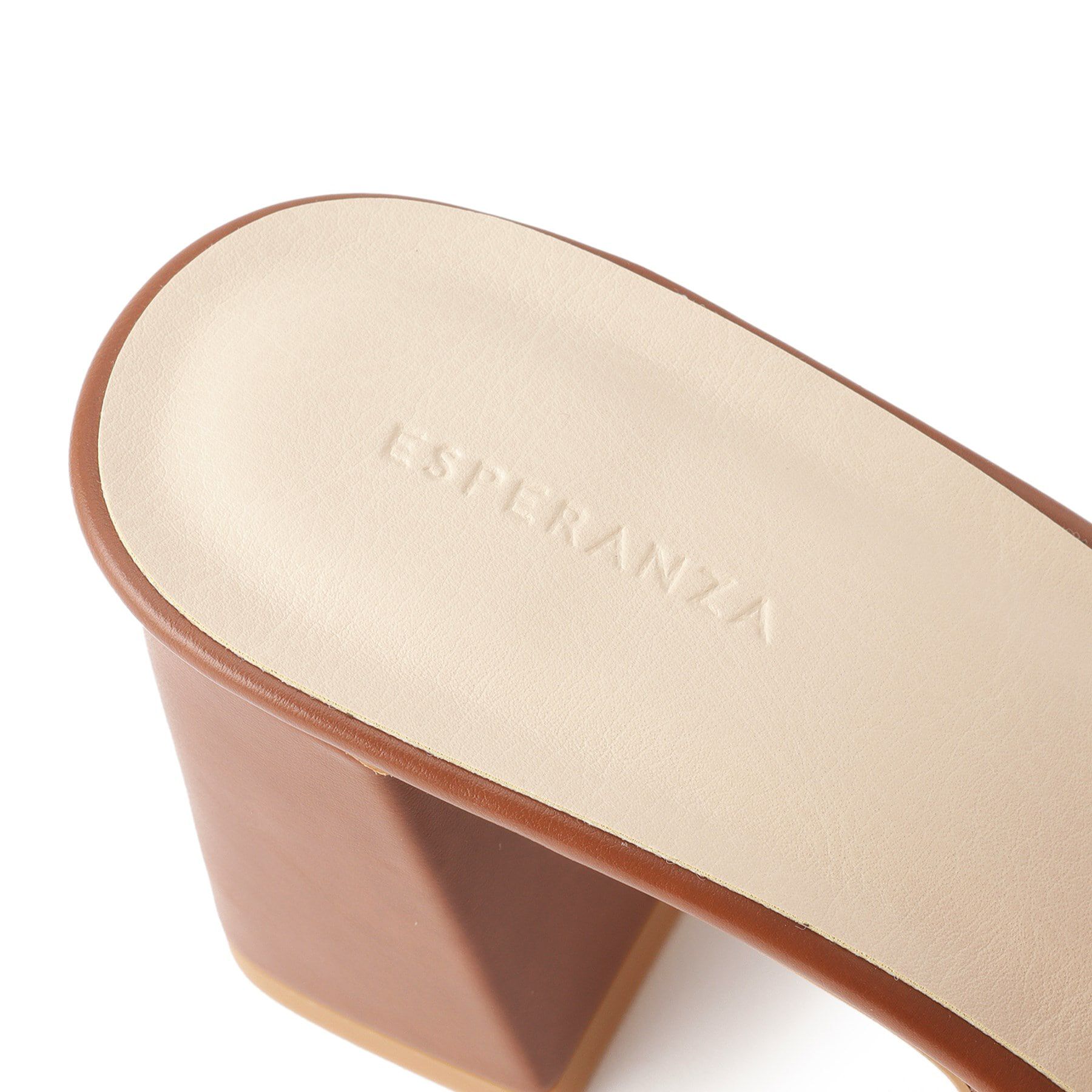 ESPERANZA「チェーン付きブロックヒールミュールサンダル」|サンダル|