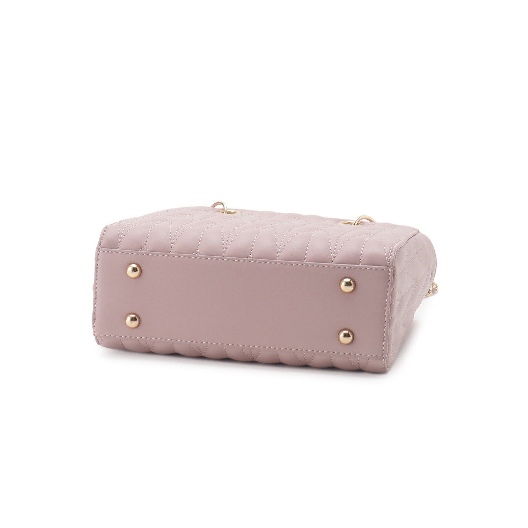 Ober Tashe「チャーム付きキルティング2WAYバッグ」|ハンドバッグ|