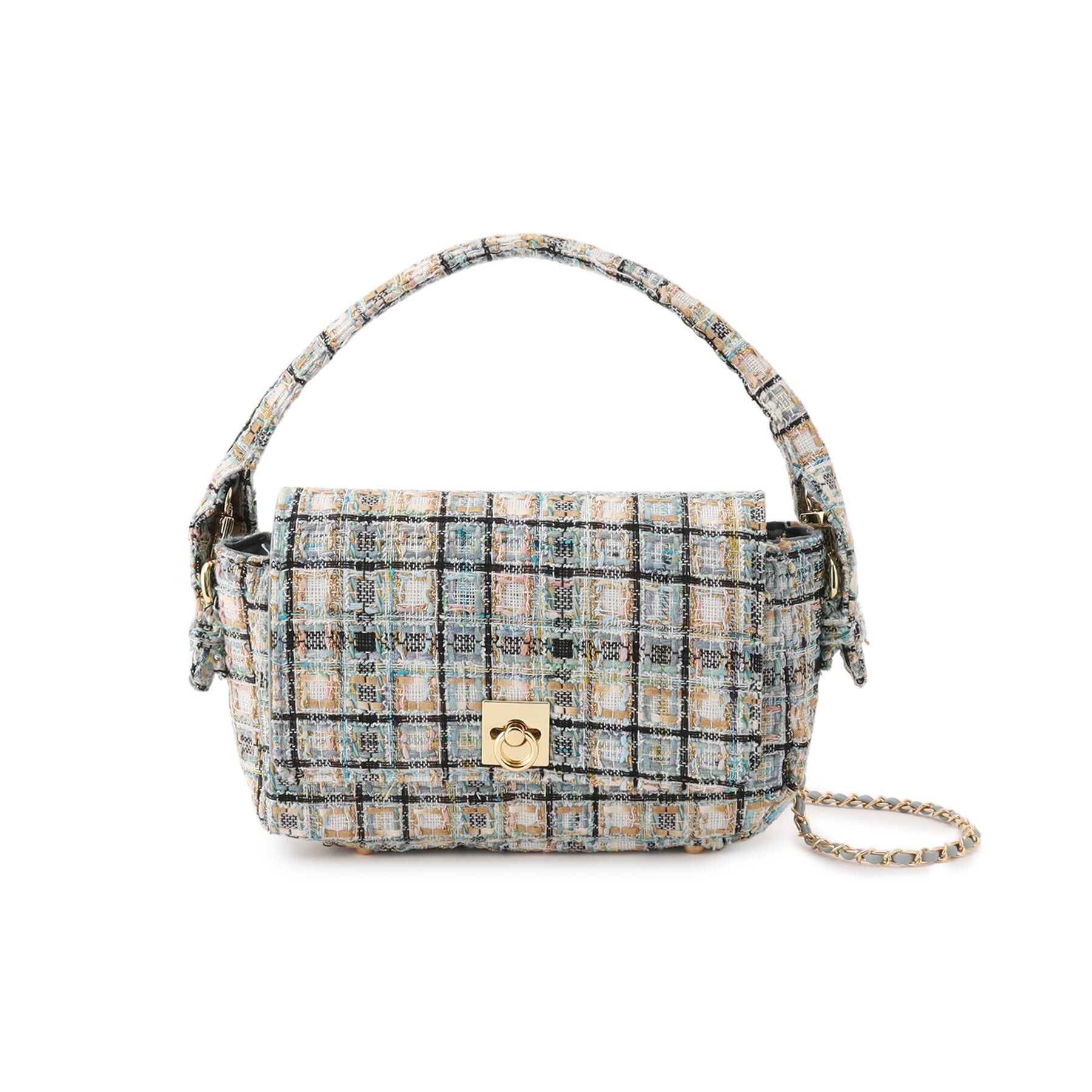 ESPERANZA「ツイードハンドルフラップショルダー」|ショルダー・メッセンジャー|グレー(012)