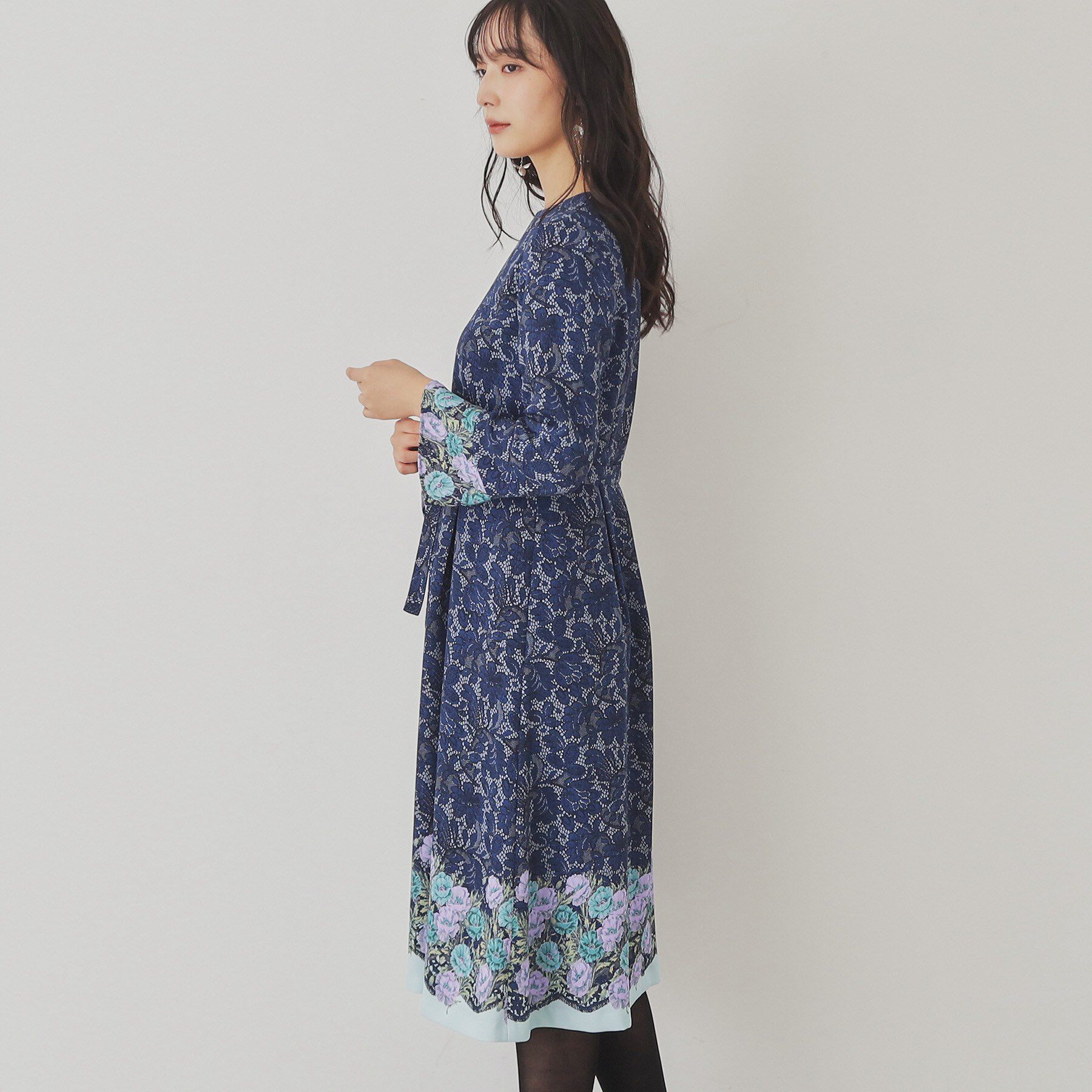 SunaUna「【SS～Lサイズ展開/＆yours project】総柄フラワープリントワンピース」|ワンピース|