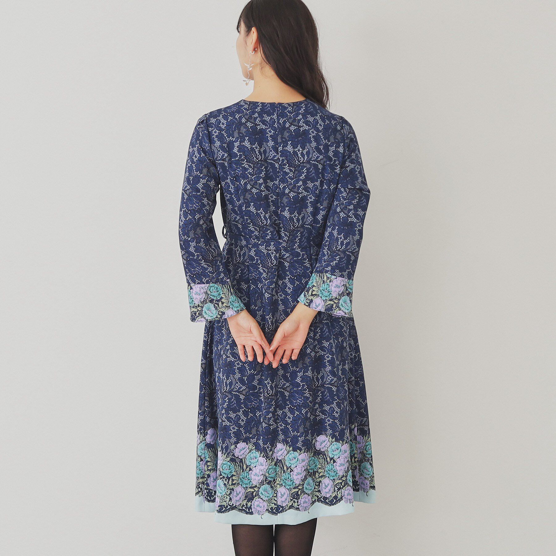 SunaUna「【SS～Lサイズ展開/＆yours project】総柄フラワープリントワンピース」|ワンピース|