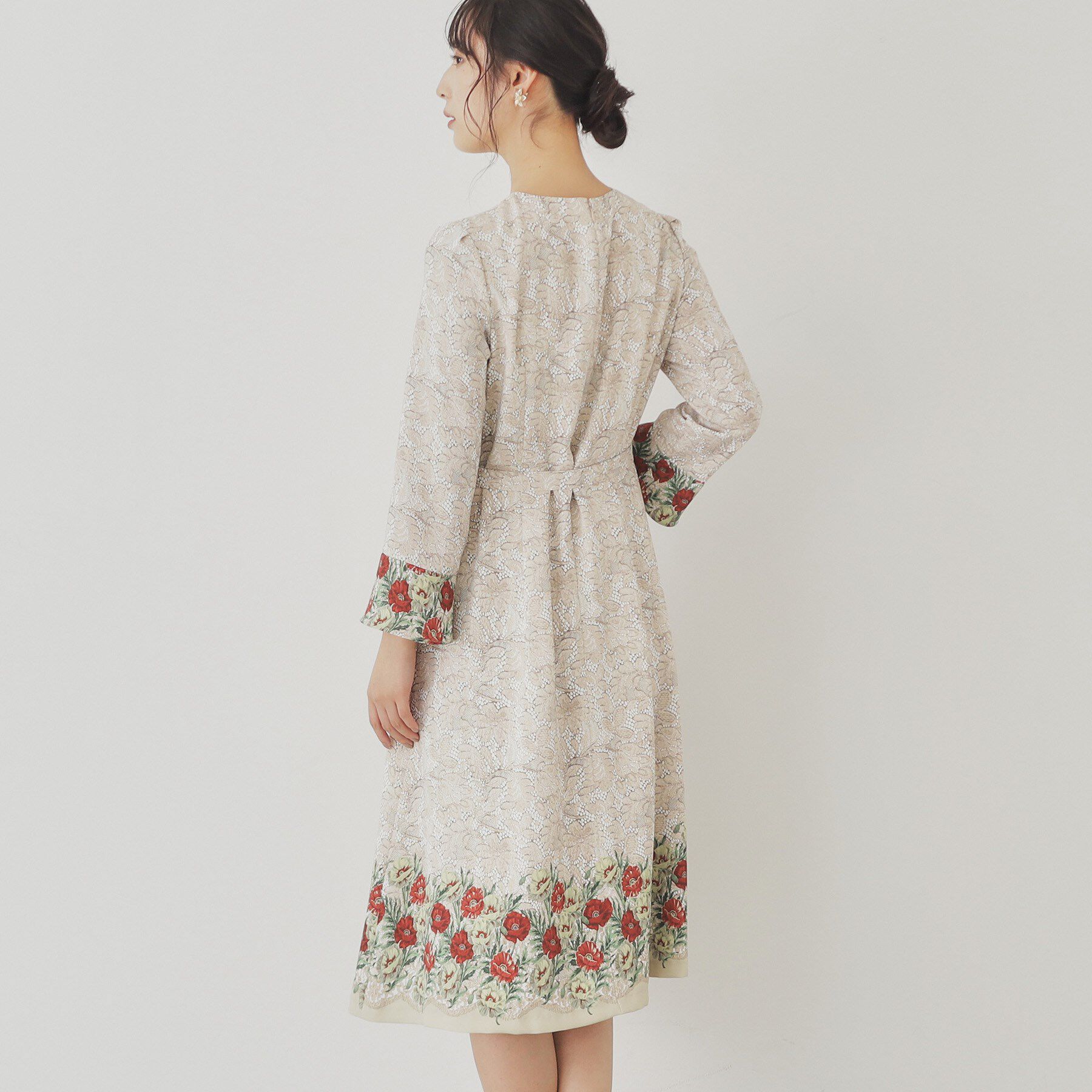 SunaUna「【SS～Lサイズ展開/＆yours project】総柄フラワープリントワンピース」|ワンピース|