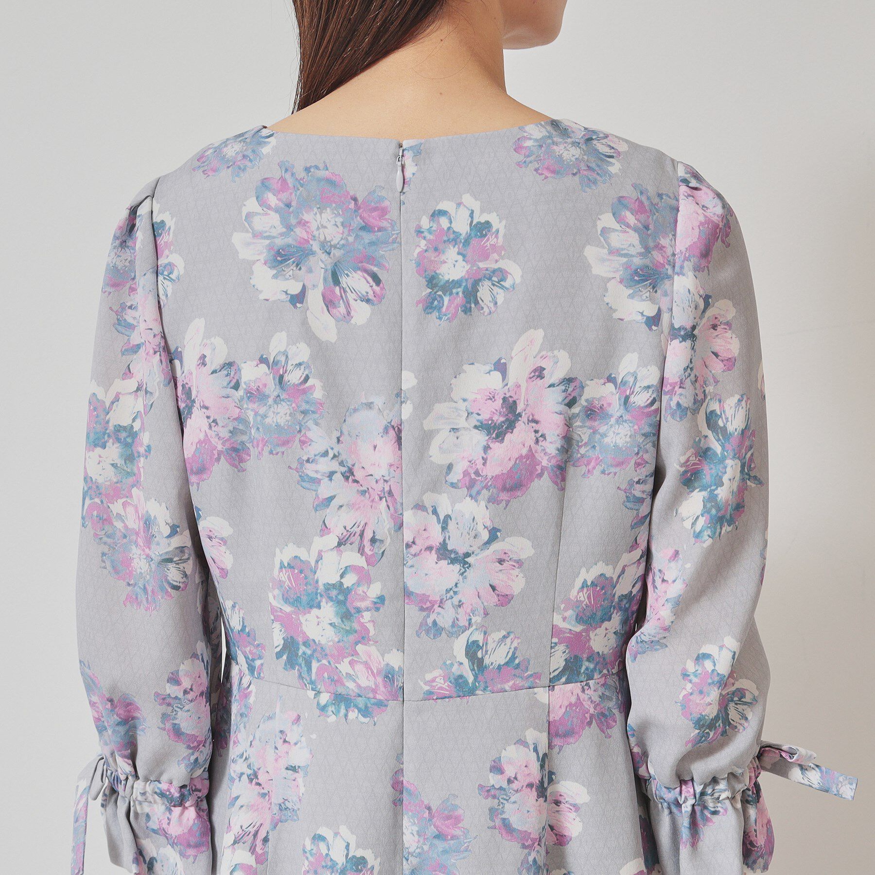 SunaUna「【＆yours project／袖リボン】フラワープリントワンピース」|ワンピース|