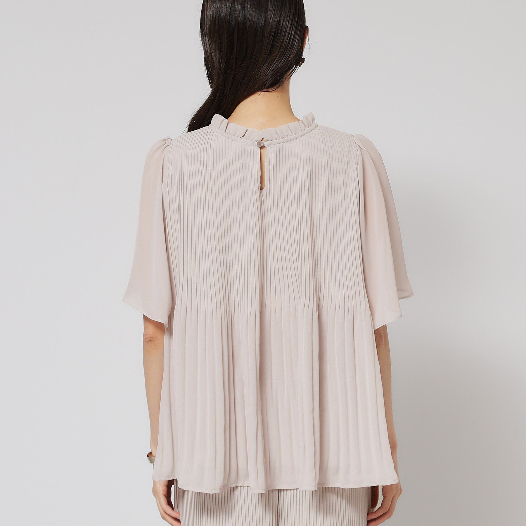 SunaUna「【プリーツ／フレアスリーブ】Aラインブラウス」|シャツ・ブラウス|