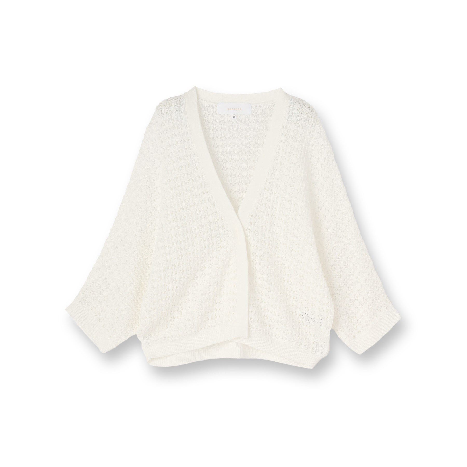 SunaUna「【SS～Lサイズ展開／透かし編み】ショート丈ボレロ」|カーディガン|