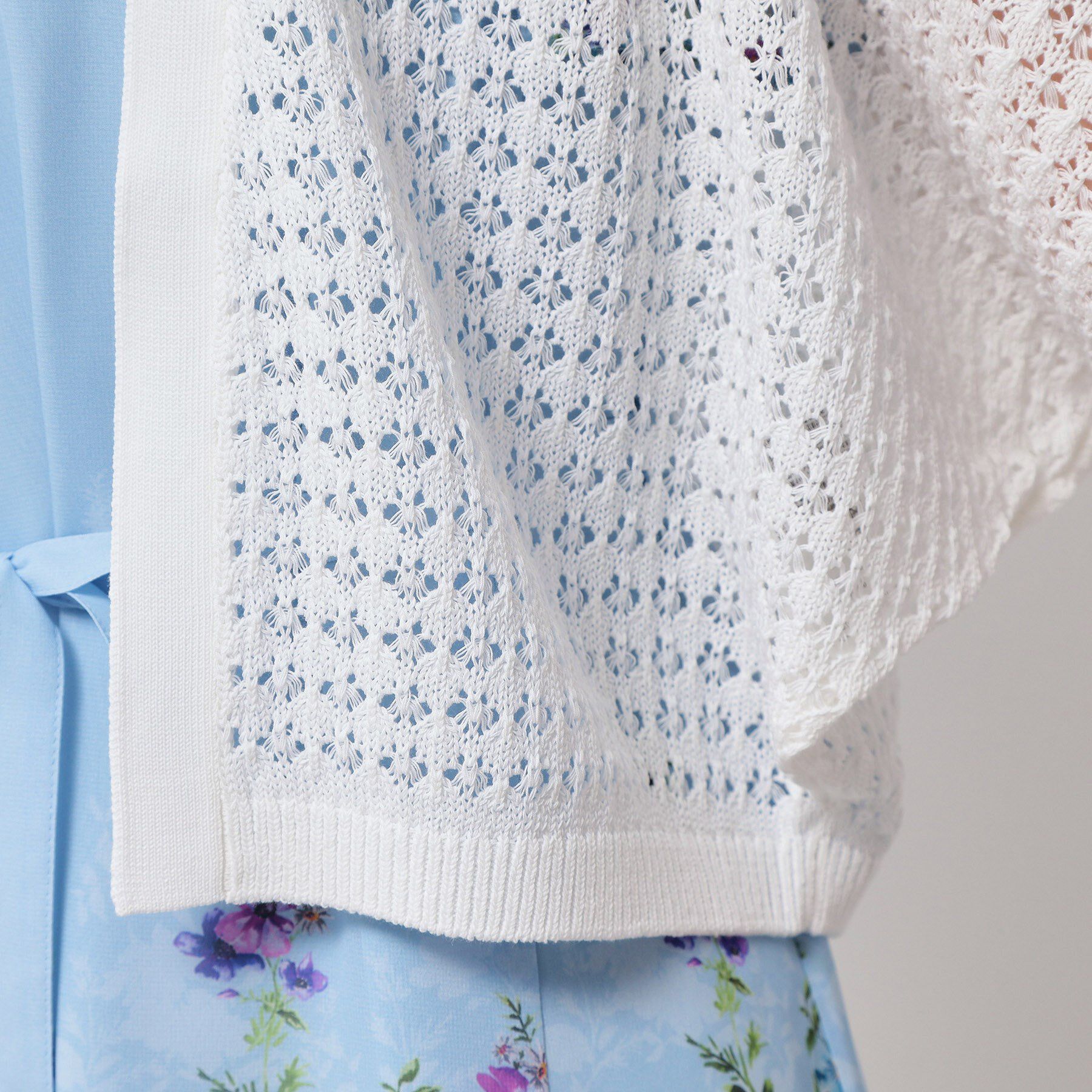 SunaUna「【SS～Lサイズ展開／透かし編み】ショート丈ボレロ」|カーディガン|