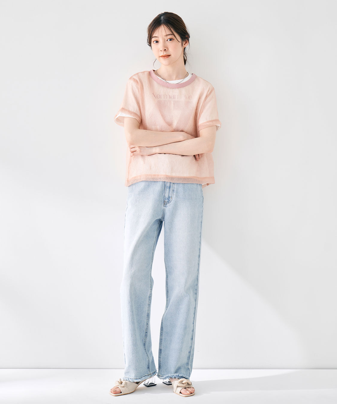 COCO DEAL「シアーワッシャーTライクブラウス」|シャツ・ブラウス|