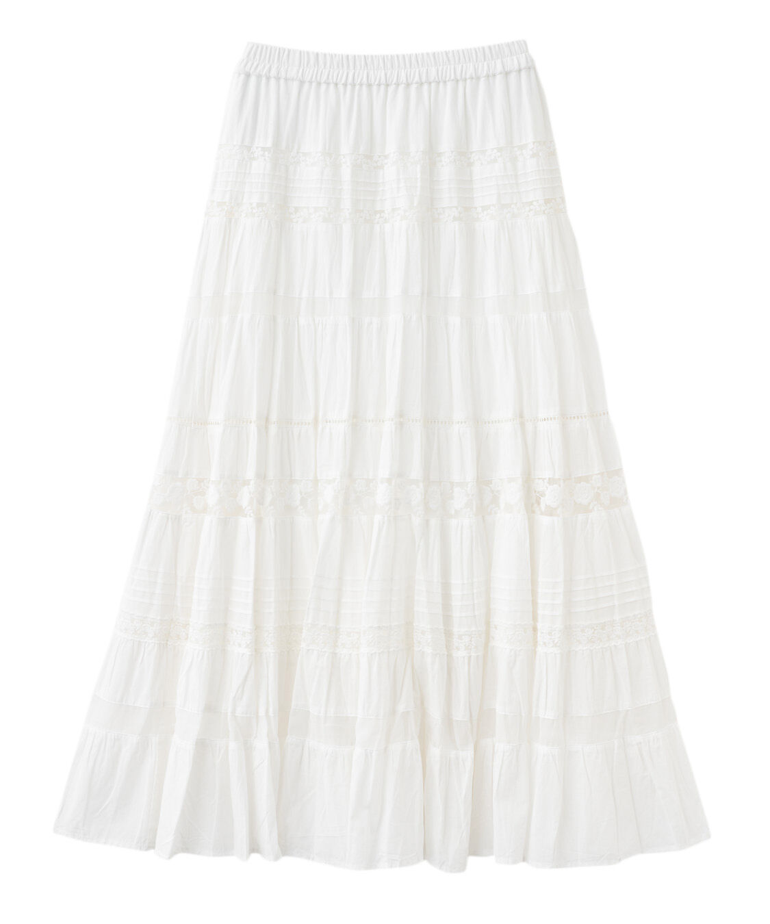 COCO DEAL「レース切替ティアードスカート」|スカート|