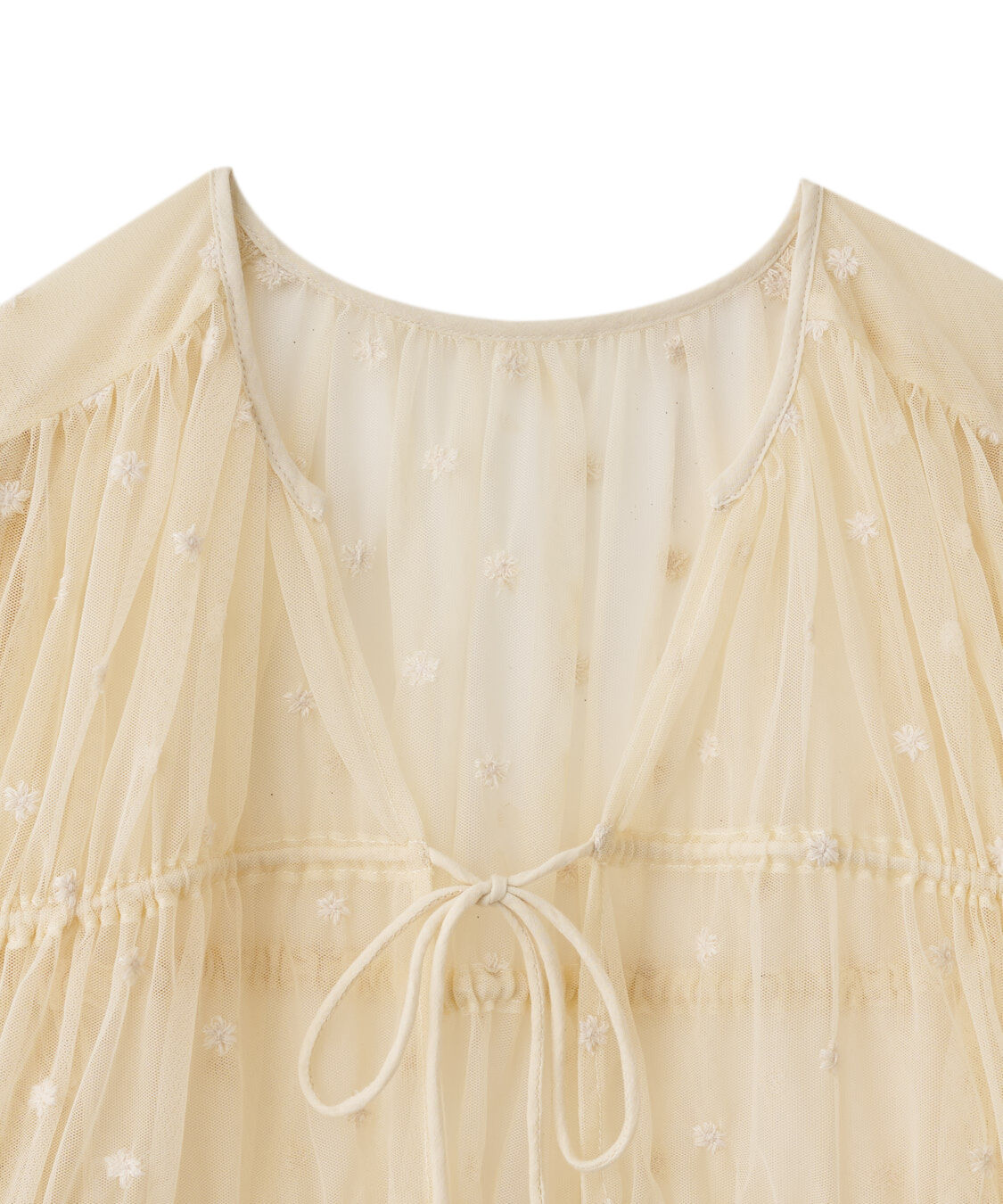 COCO DEAL「チュールエンブロイダリーペプラムブラウス」|シャツ・ブラウス|