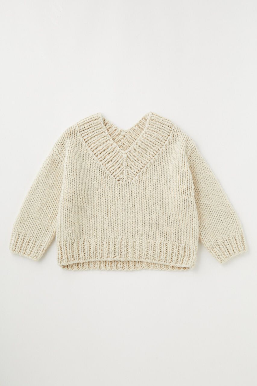 MOUSSY「V NECK LOWGAGE ニット」|ニット・セーター|