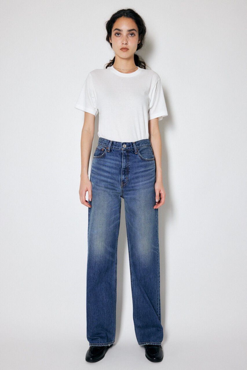 MOUSSY「HW 90S DAMAGED STRAIGHT」|デニム|