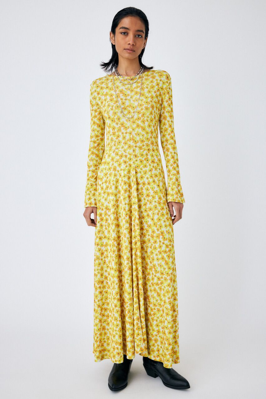 MOUSSY「FLORAL PRINT マキシドレス」|ワンピース|