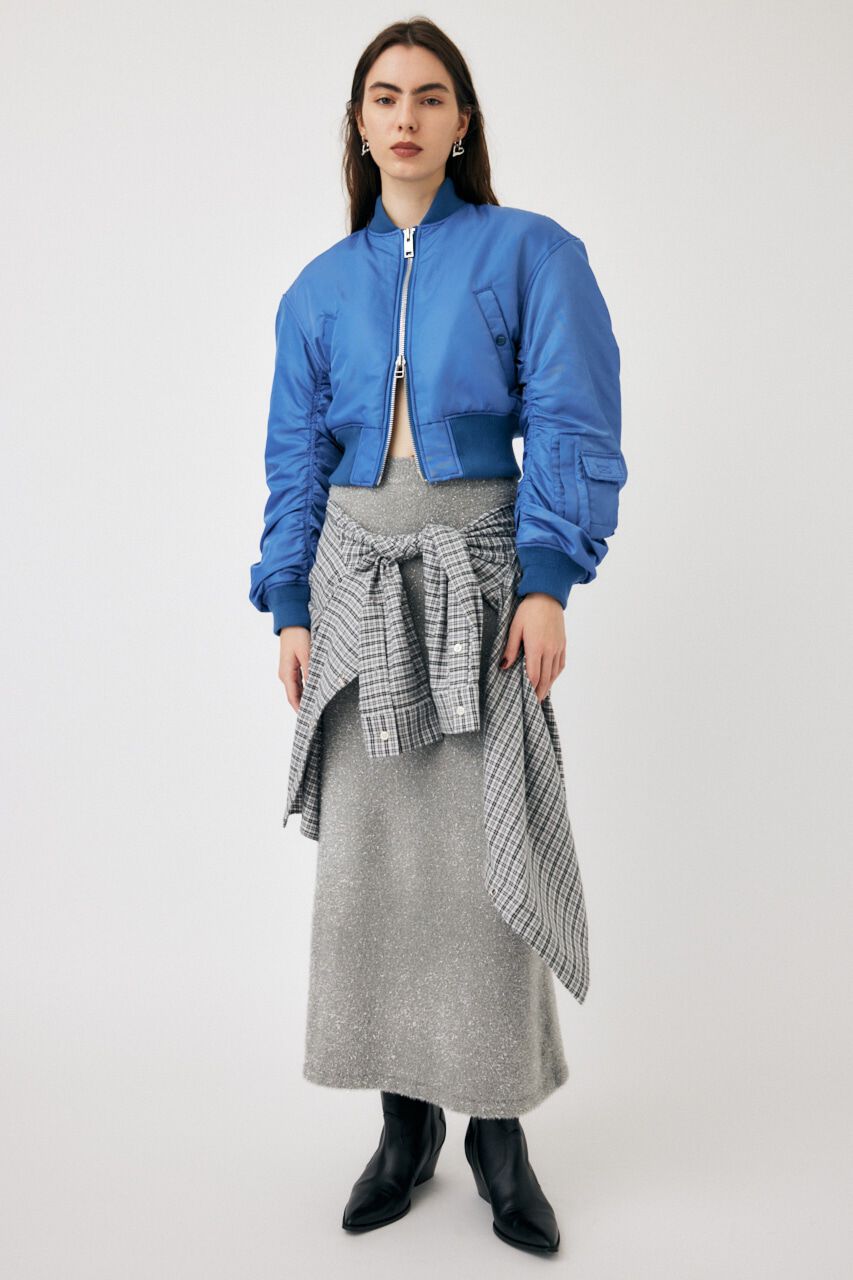 MOUSSY「VOLUME CROPPED MA-1」|ブルゾン・スタジャン|