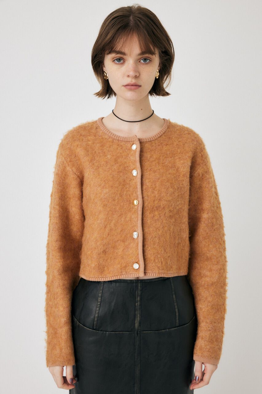 MOUSSY「ARGYLE SHAGGY カーディガン」|カーディガン|