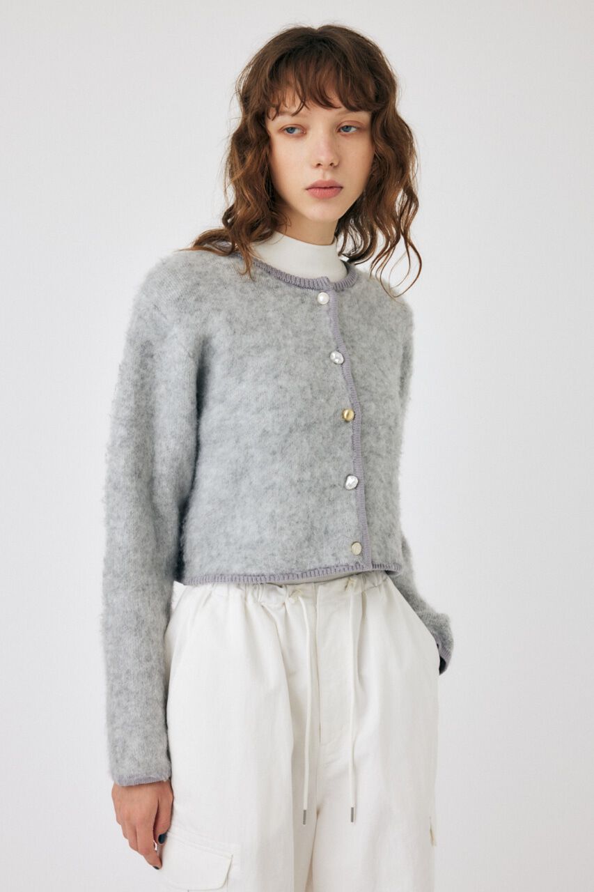 MOUSSY「ARGYLE SHAGGY カーディガン」|カーディガン|