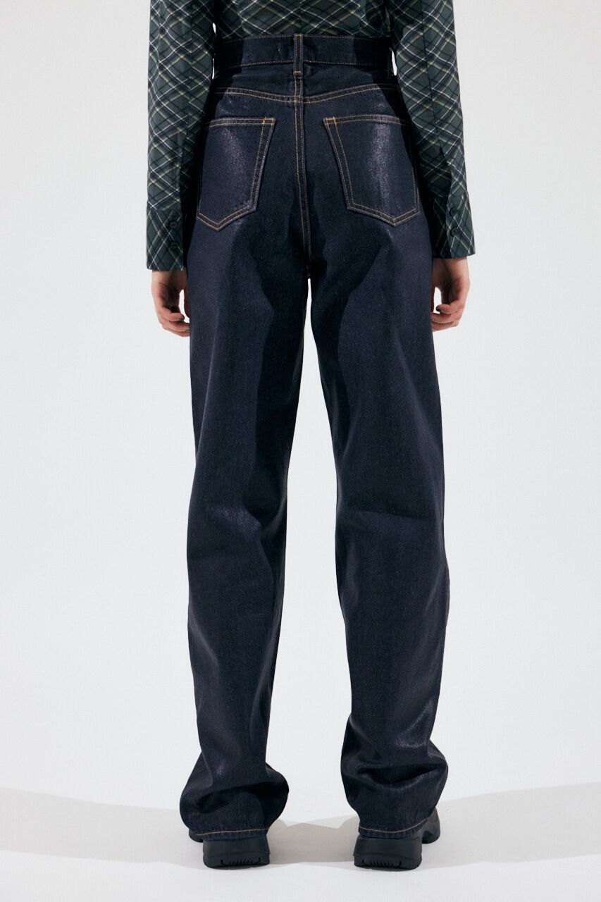 MOUSSY「HW COATED LOOSE STRAIGHT」|デニム|