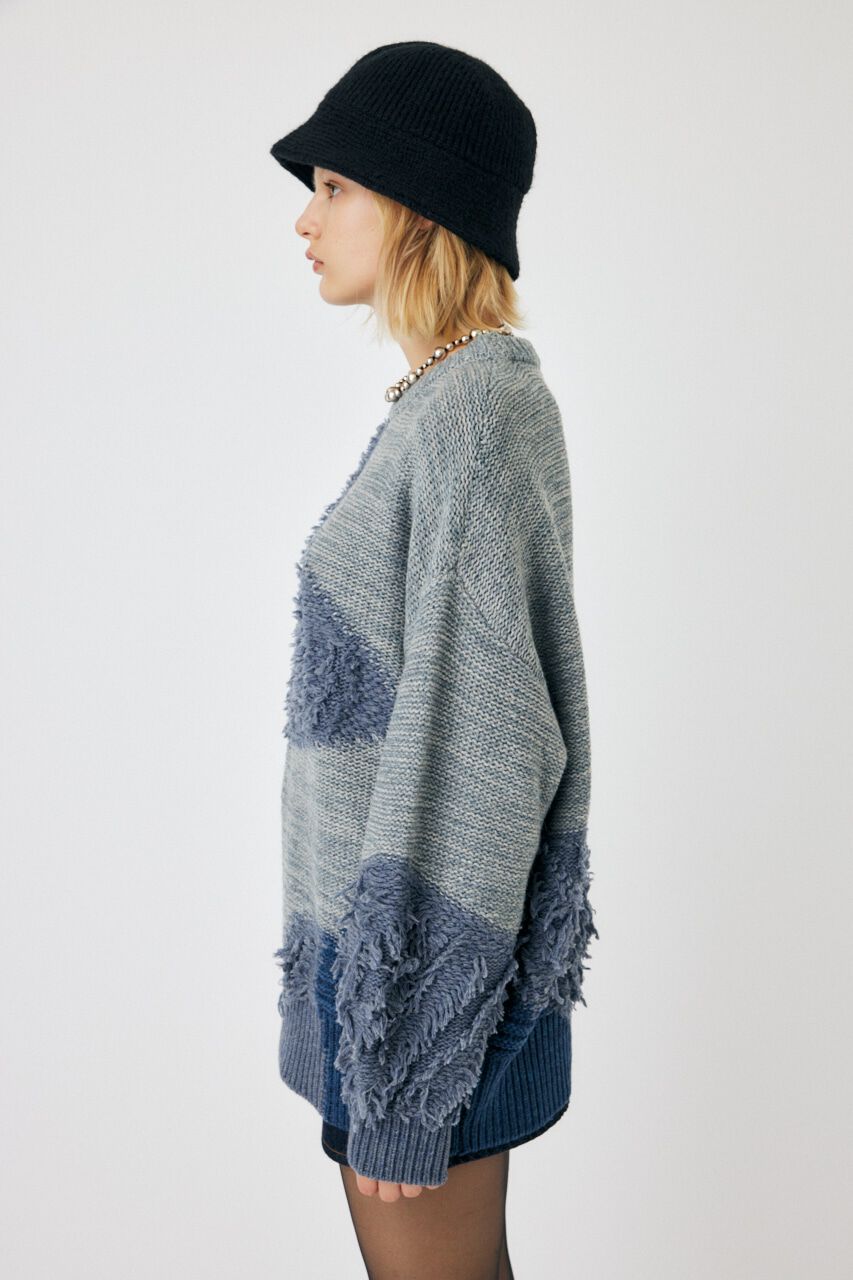 MOUSSY「PATCH DESIGN ニット」|ニット・セーター|