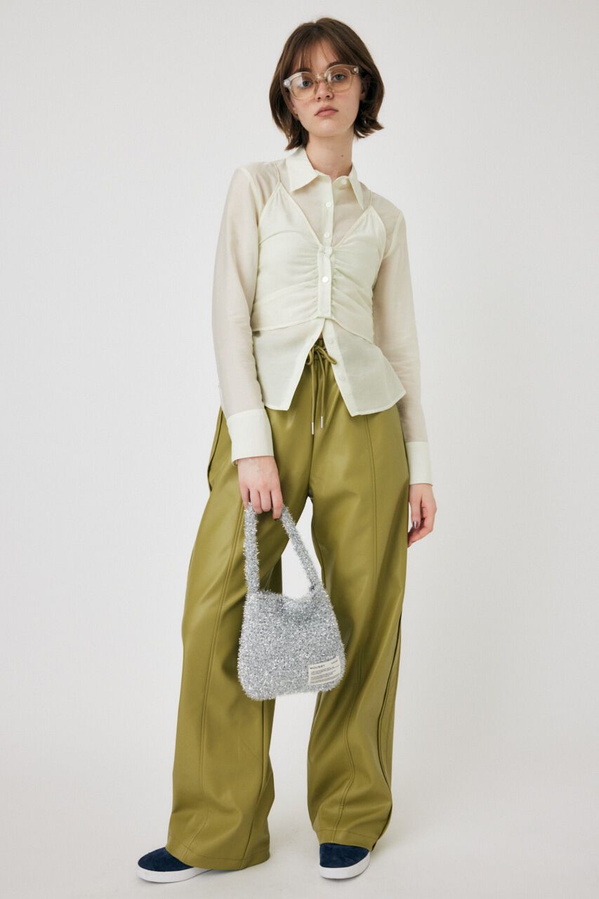 MOUSSY「DIAGONAL CHECK SHEER ブラウス」|シャツ・ブラウス|