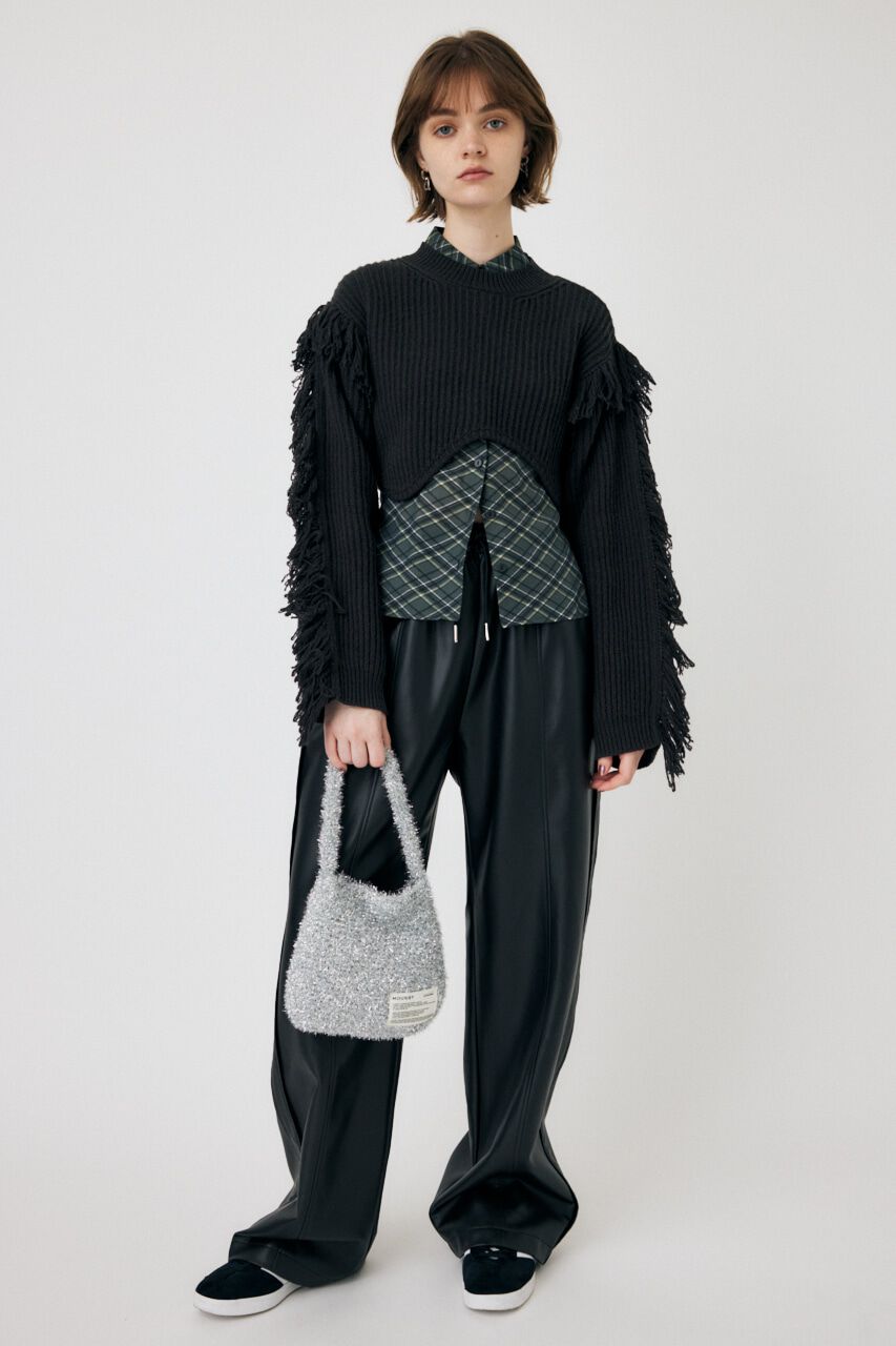 MOUSSY「DIAGONAL CHECK SHEER ブラウス」|シャツ・ブラウス|