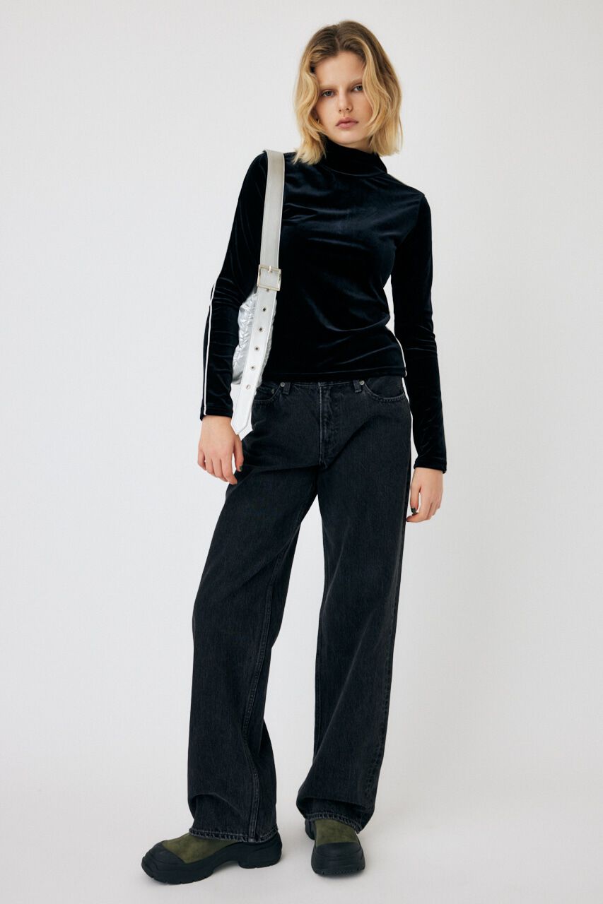 MOUSSY「HIGH NECK VELOUR トップス」|Tシャツ・カットソー|