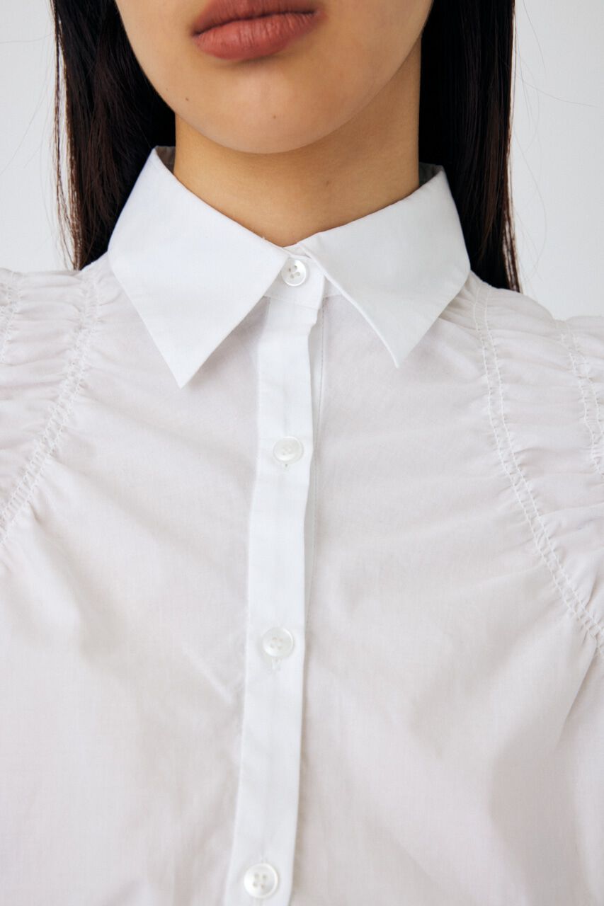 MOUSSY「COTTON GATHER シャツ」|シャツ・ブラウス|