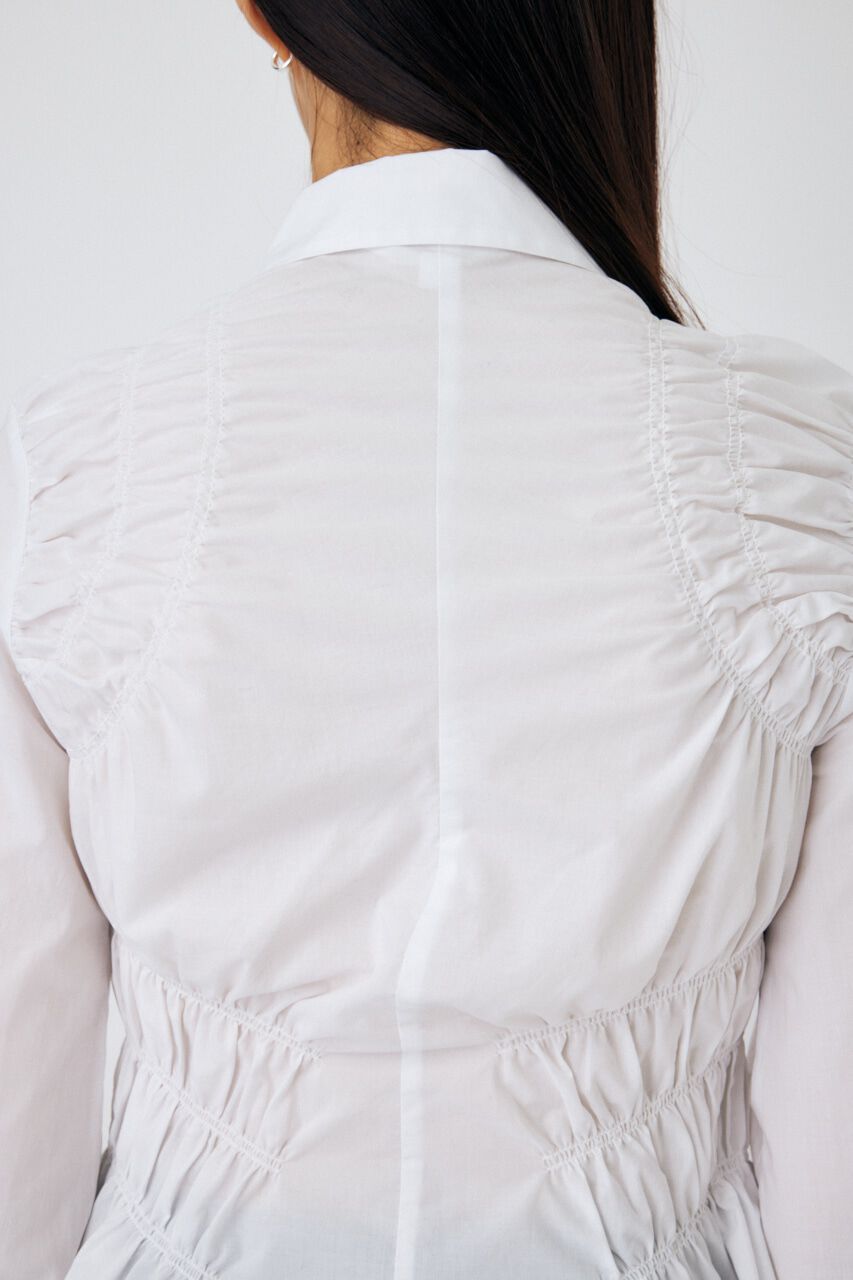 MOUSSY「COTTON GATHER シャツ」|シャツ・ブラウス|