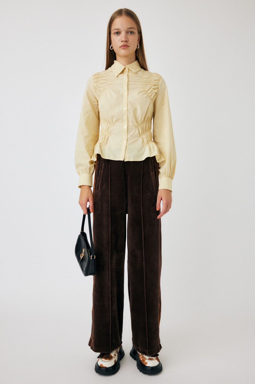 MOUSSY「COTTON GATHER シャツ」|シャツ・ブラウス|