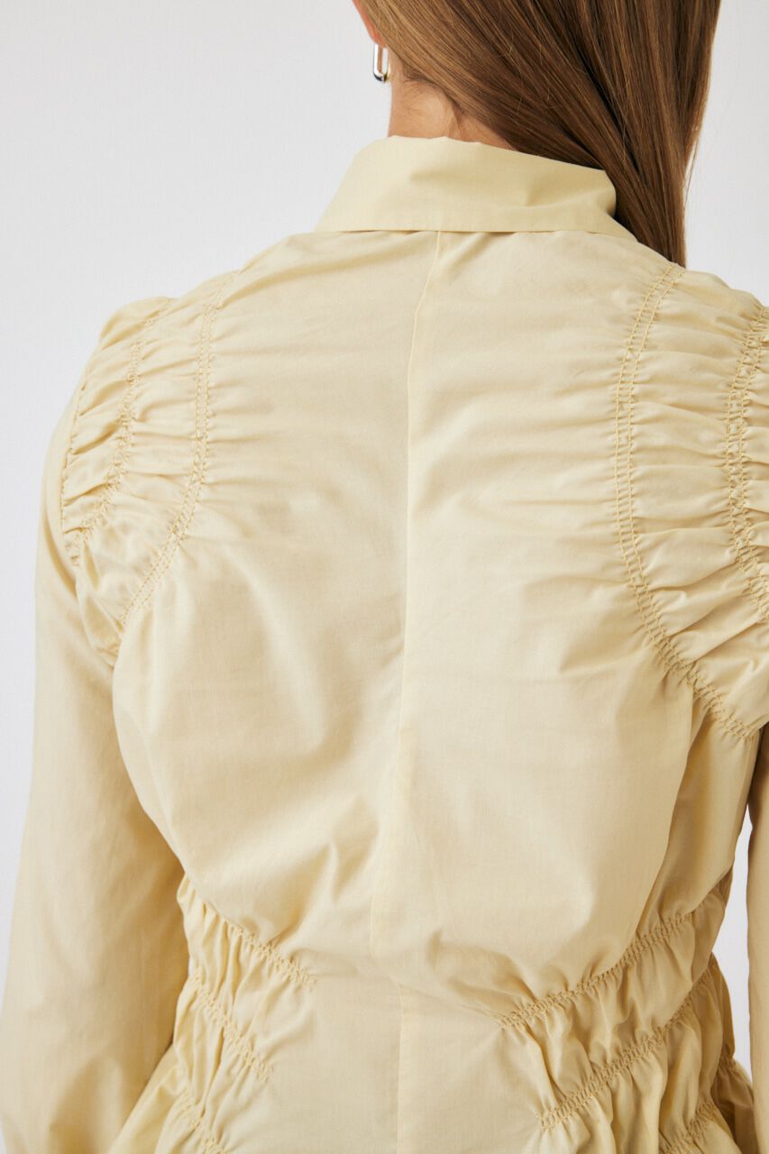 MOUSSY「COTTON GATHER シャツ」|シャツ・ブラウス|