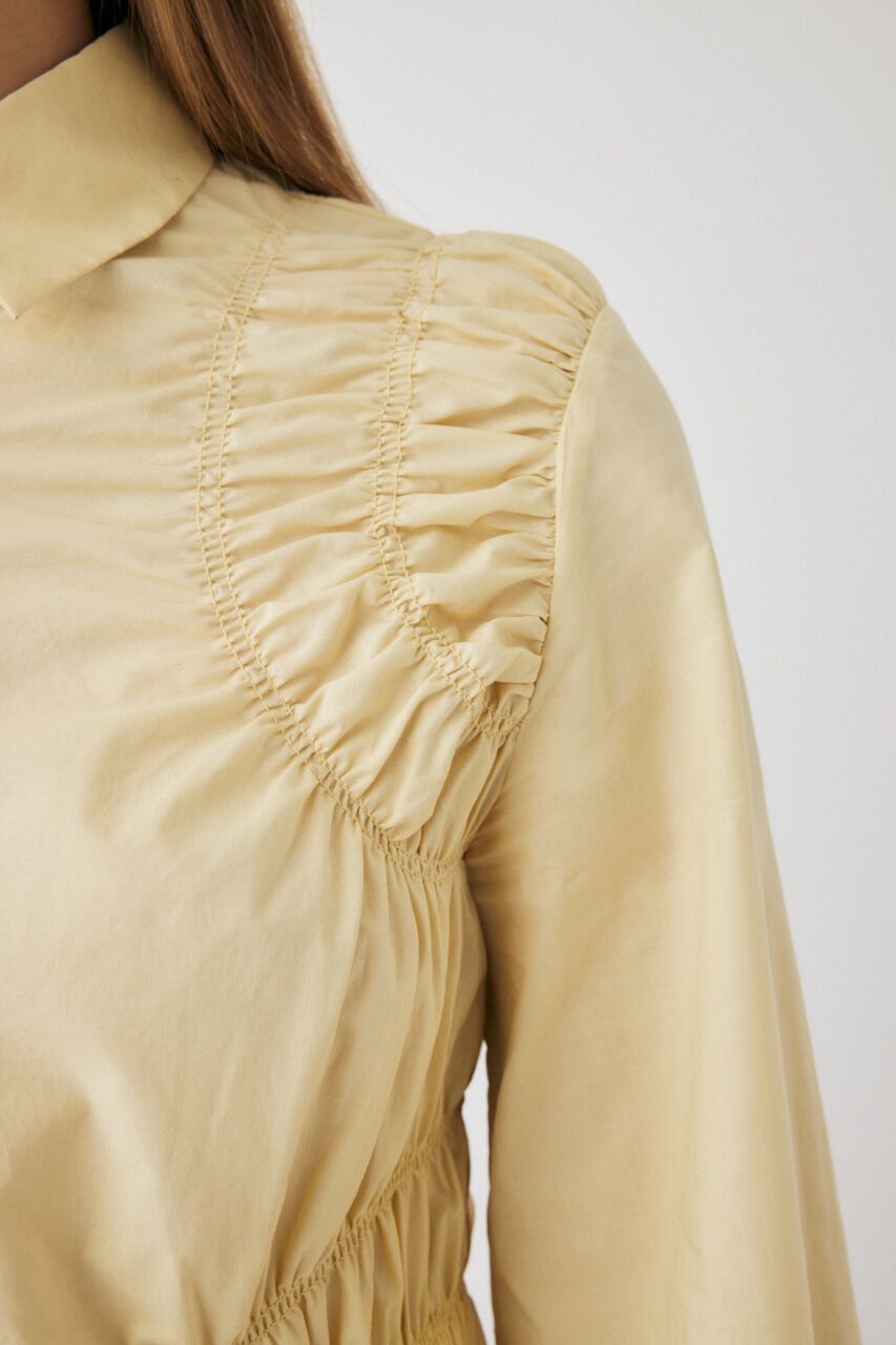 MOUSSY「COTTON GATHER シャツ」|シャツ・ブラウス|