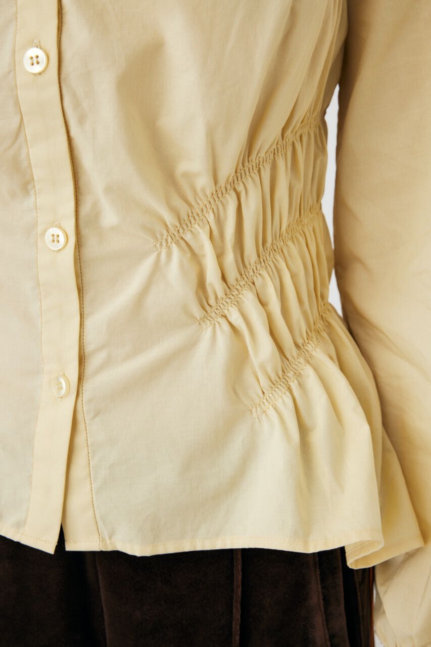 MOUSSY「COTTON GATHER シャツ」|シャツ・ブラウス|