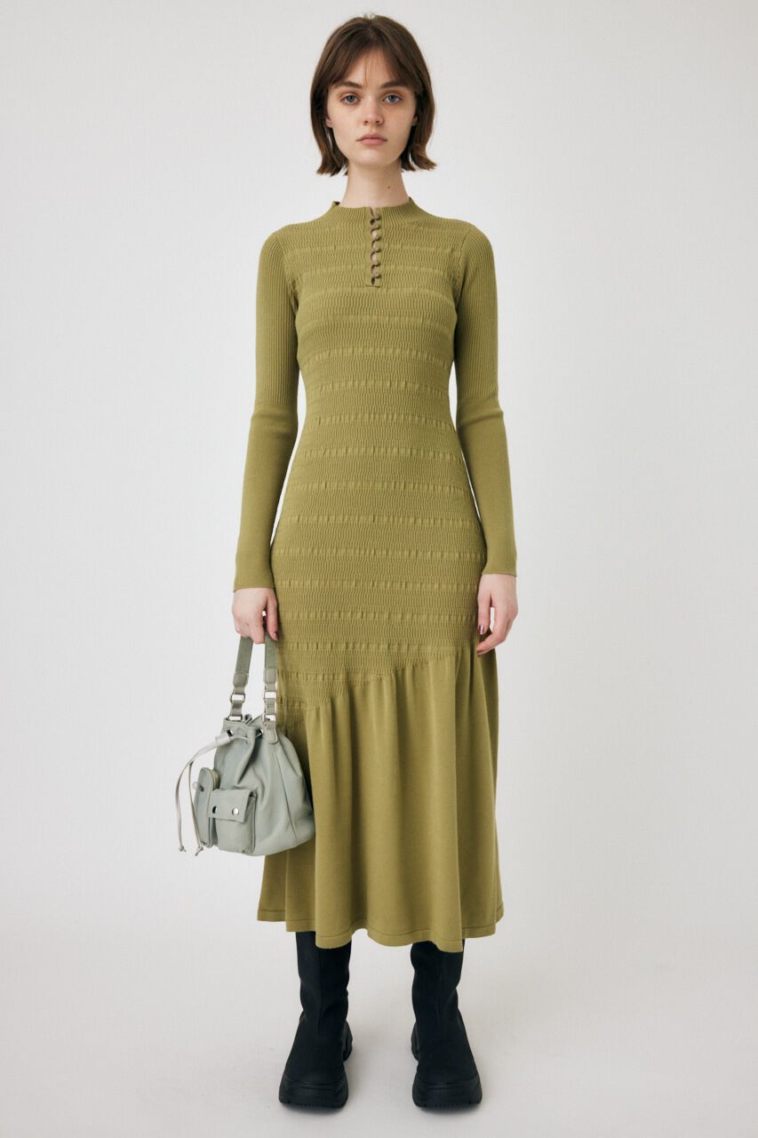 MOUSSY「FLARE HEM KNIT ドレス」|ワンピース|KHA